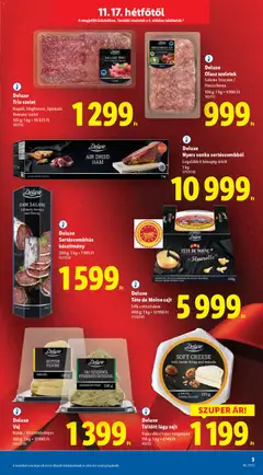 Deluxe Vaj, Natúr / fűszernövényes - amely érvényes a következő dátumtól: 17.11.2025 | Oldal: 3 | Termékek: Nyers sonka, Sonka, Vaj, Sajt