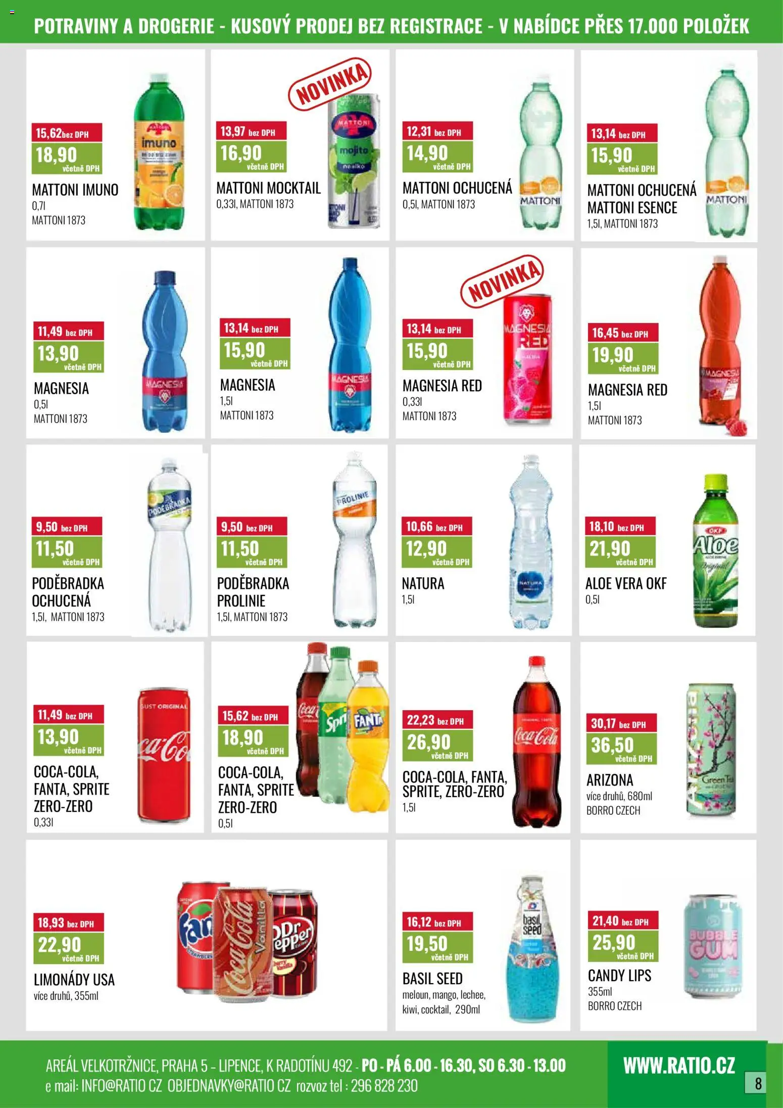 Ratio leták od 01.03.2026 | Strana: 8 | Produkty: Aloe vera, Mattoni Esence, Prolinie, Magnesia Red