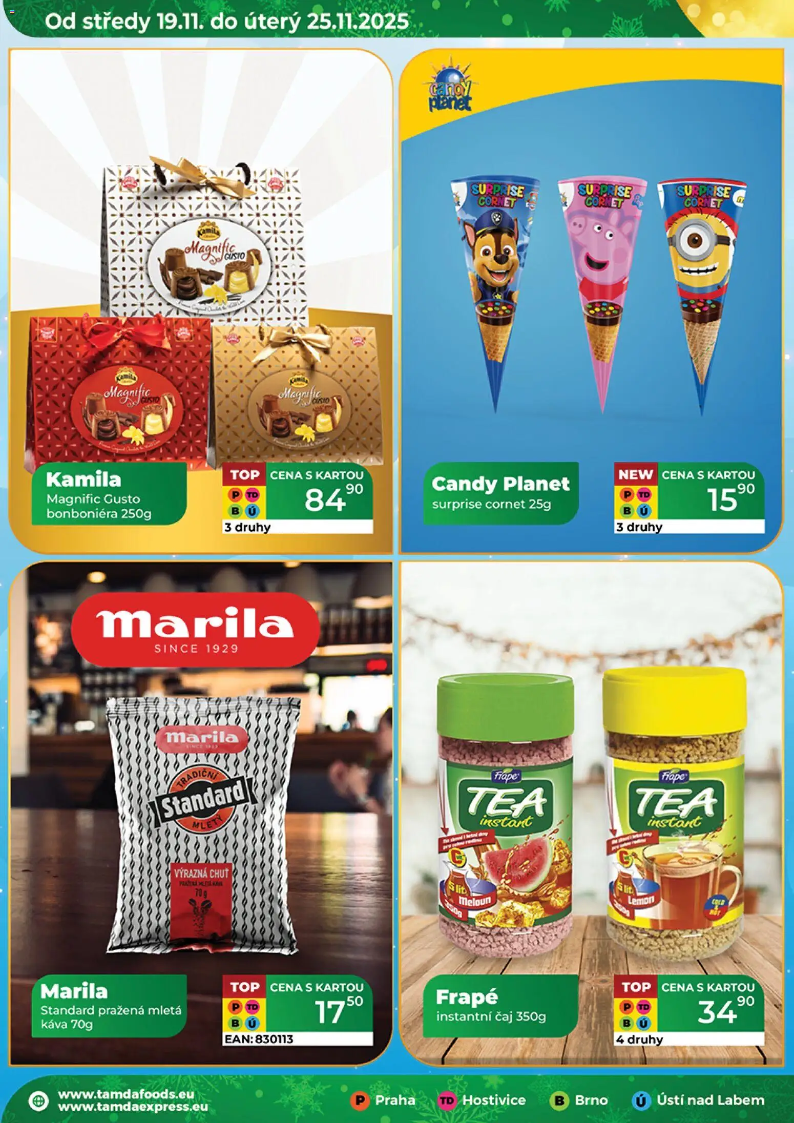 Tamda Foods leták od 26.11.2025 | Strana: 10 | Produkty: Meloun, Káva, Čaj, Bonboniéra