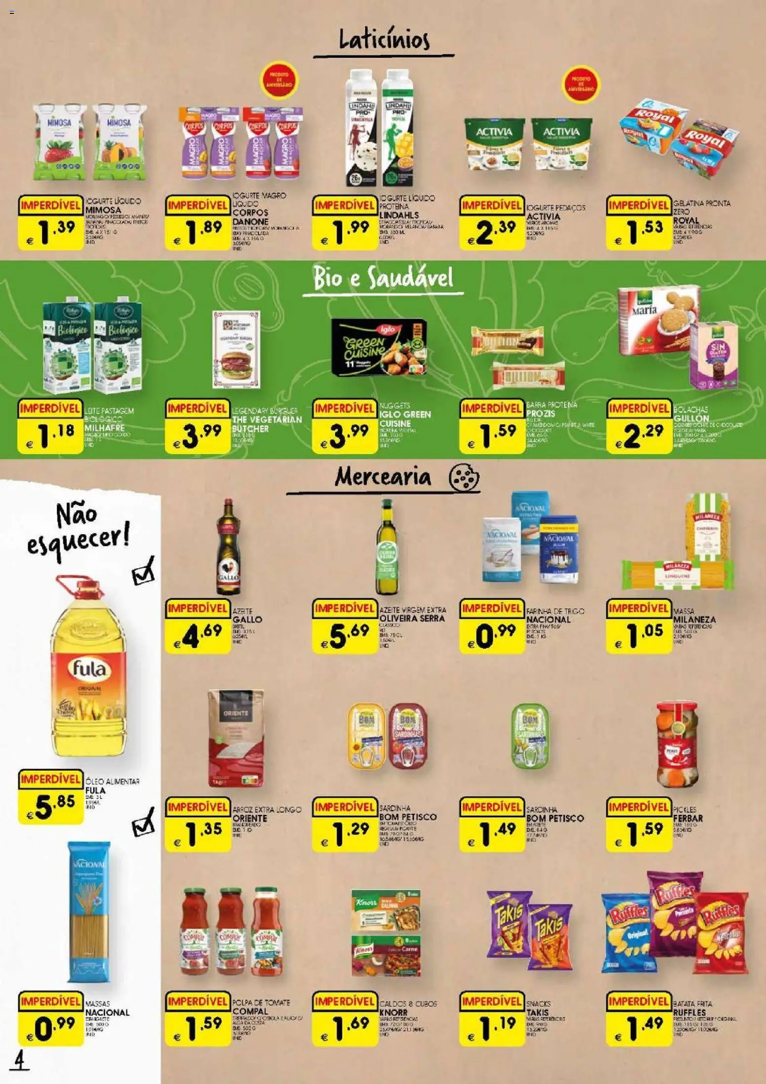 Meu Super folheto │ válido de 27.11.2025 | Página: 4 | Produtos: Batata, Leite, Iogurte, Iogurte liquido