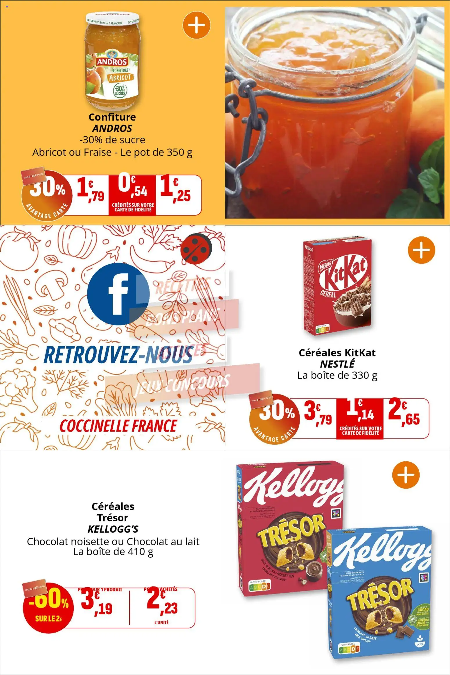 {H1} | Page: 16 | Produits: Abricot, Sucre, Noisettes, Chocolat