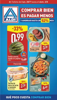 Vista previa Aldi folleto Canarias válido desde el 28.07.2025