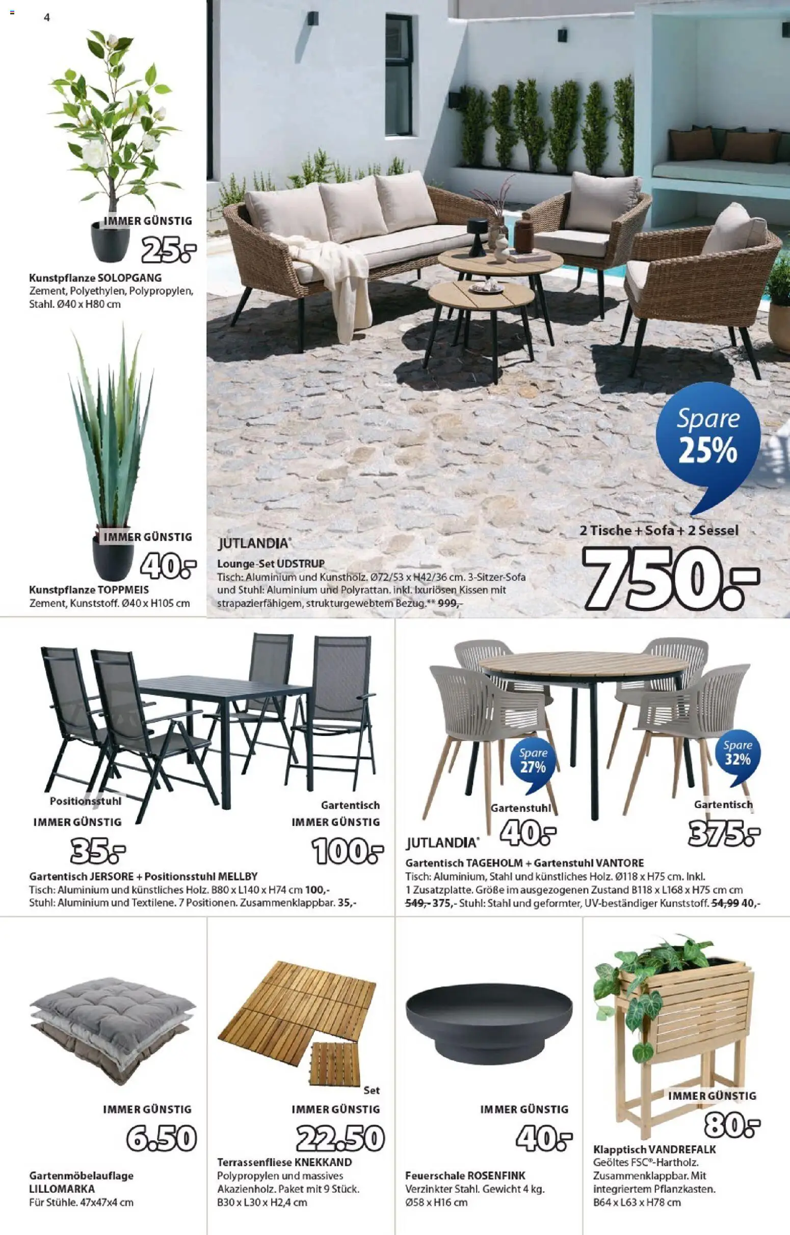 JYSK Prospekt aktuell gültig ab 04.03.2026 | Seite: 4 | Produkte: Gewicht, Kissen, Tisch, Stuhl