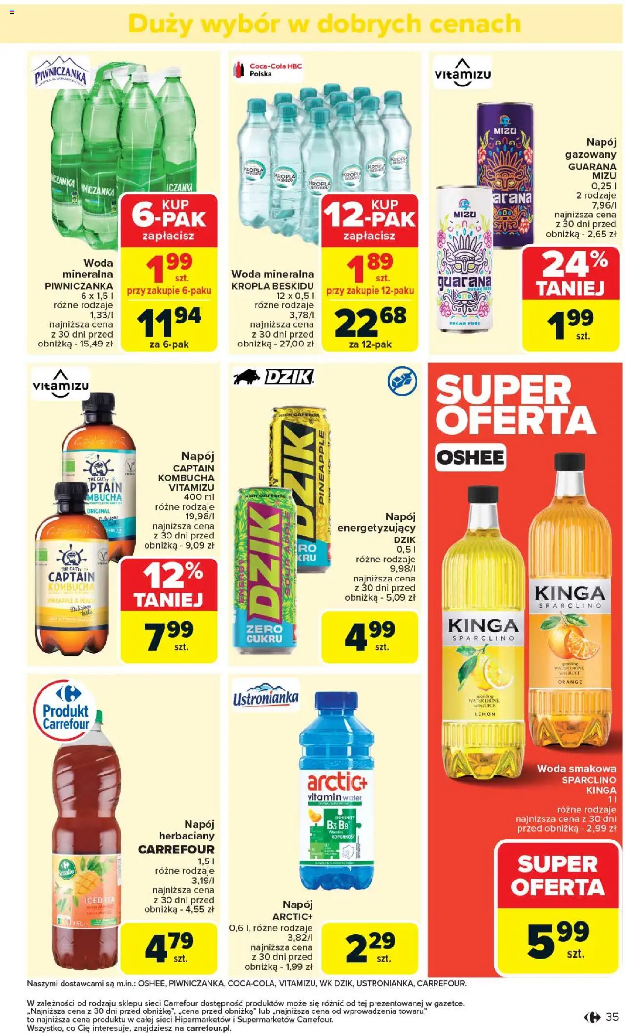 Carrefour Gazetka od 02.06.2025 | Strona: 37 | Produkty: Kombucha, Woda