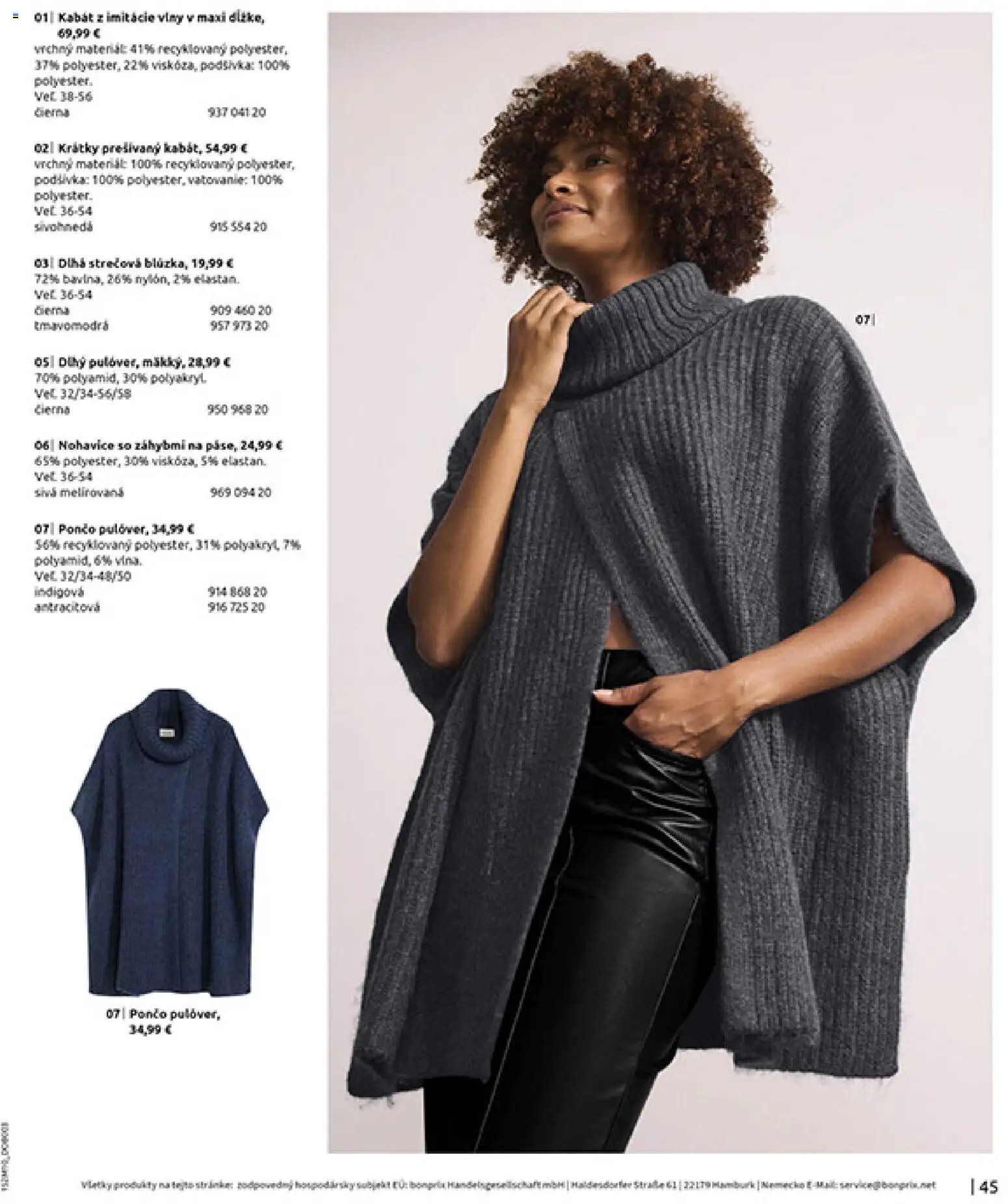 Nové Bonprix akcie – leták je platný od 24.11.2025 | Strana: 47 | Produkty: Kabát, Nohavice