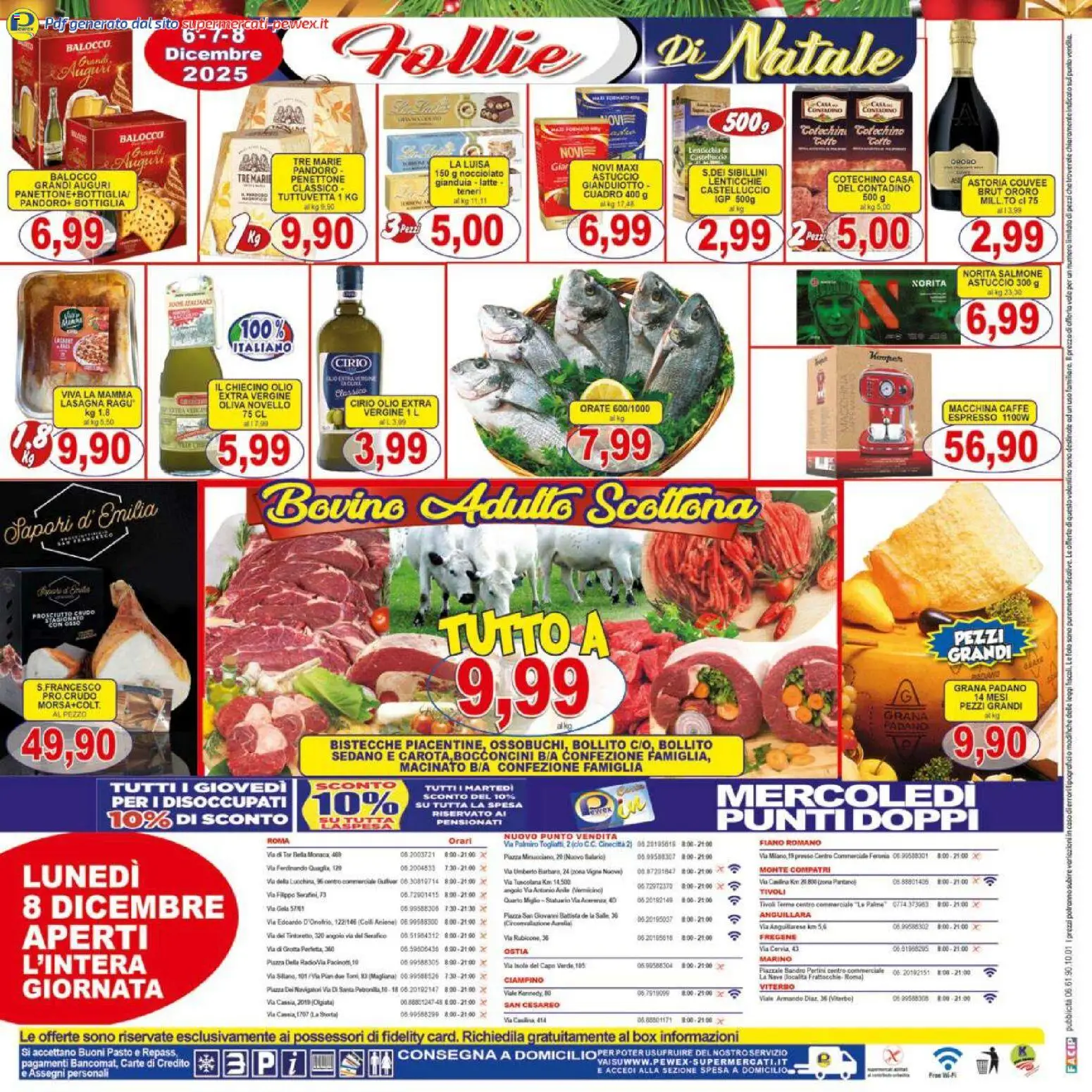 Volantino Pewex del 06.12.2025 | Pagina: 32 | Prodotti: Prosciutto Crudo, Lenticchie, Olio, Cotechino
