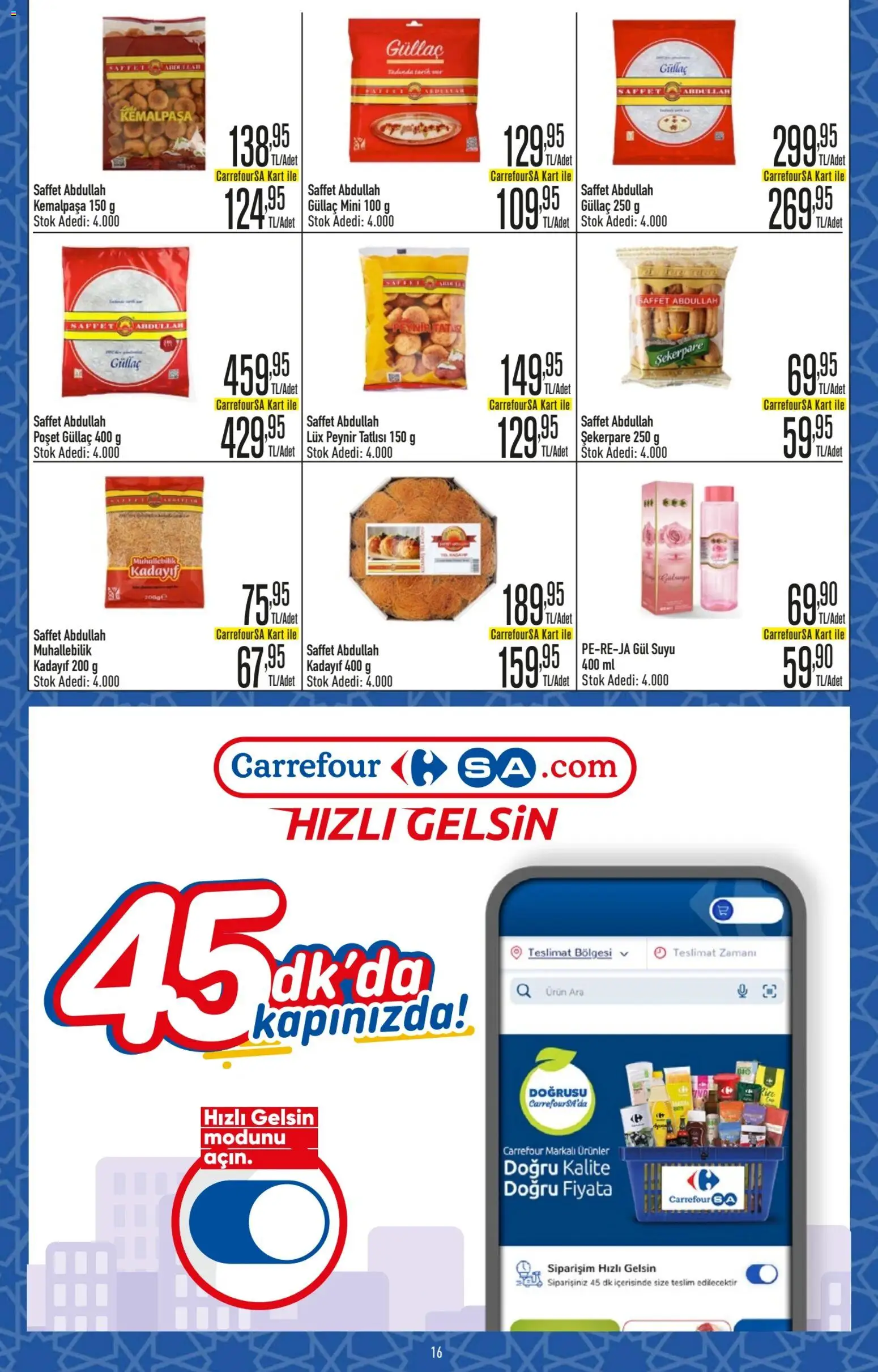 CarrefourSA Katalog - 26.02.2026 tarihinden itibaren geçerlidir | Sayfa: 16 | Ürünler: Gül, Peynir