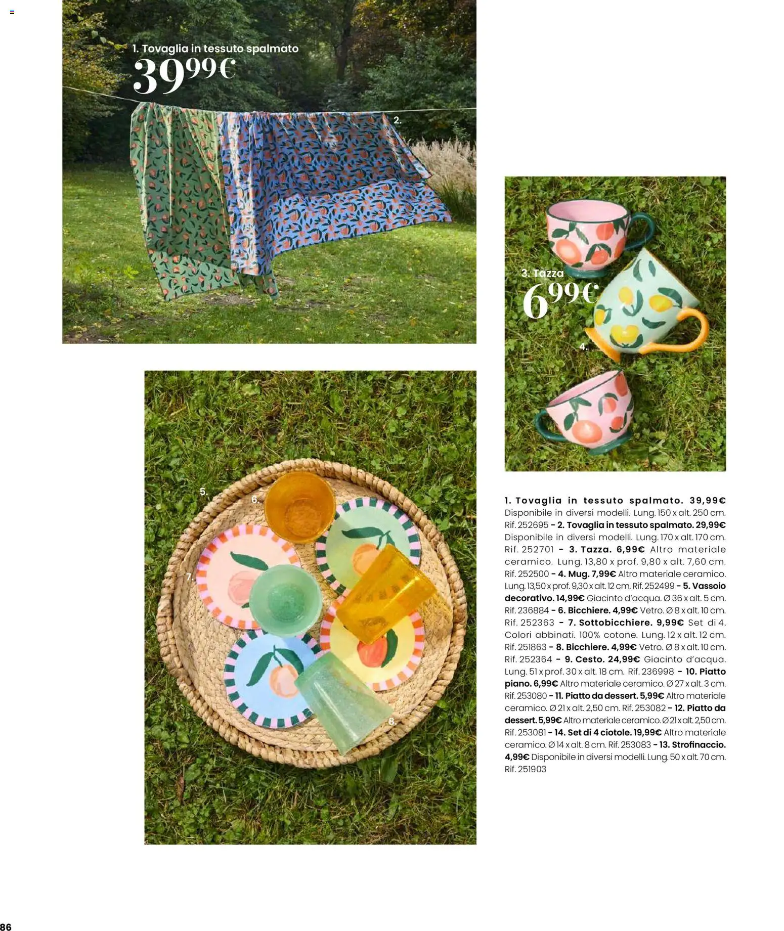 Volantino Maisons du Monde del 12.02.2026 | Pagina: 86 | Prodotti: Piatto, Vassoio, Tovaglia