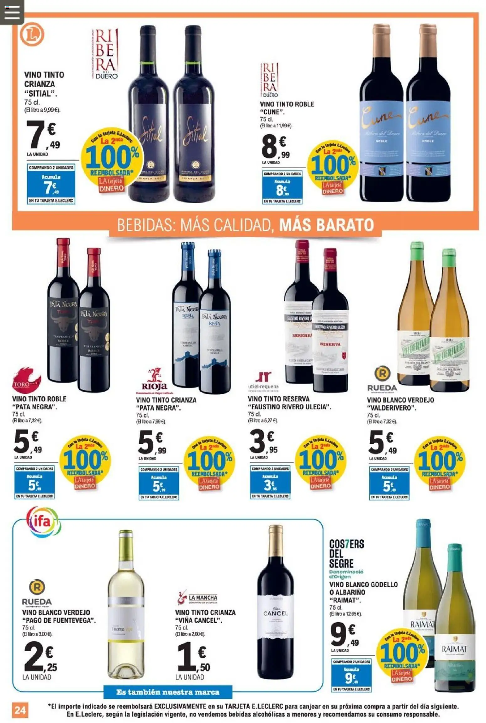E.Leclerc folleto │ válido desde el 08.04.2026 | Página: 24 | Productos: Vino