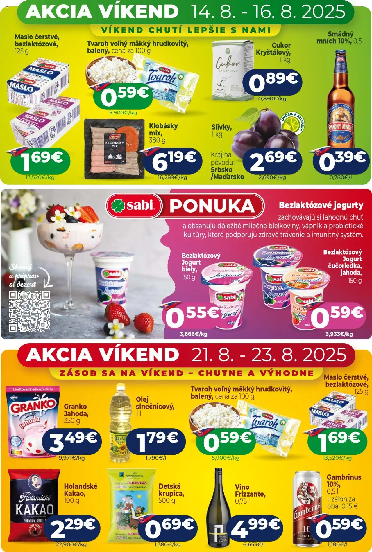 Milk Agro leták │ platný od 13.08.2025 | Strana: 4 | Produkty: Maslo, Jogurt, Víno, Granko