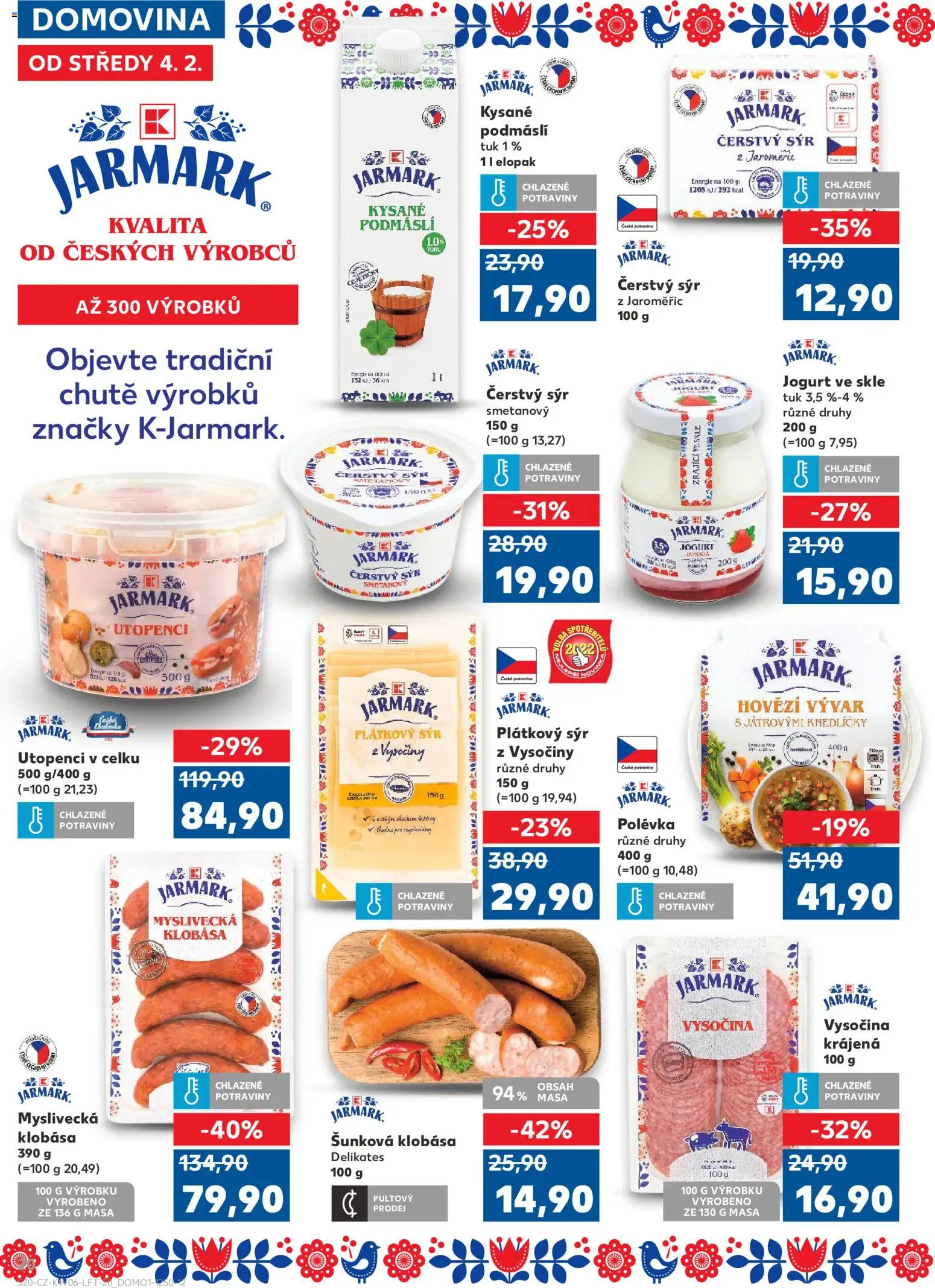 Kaufland leták - Brno od 04.02.2026 | Strana: 20 | Produkty: Utopenci, Podmáslí, Vysočina, Čerstvý sýr