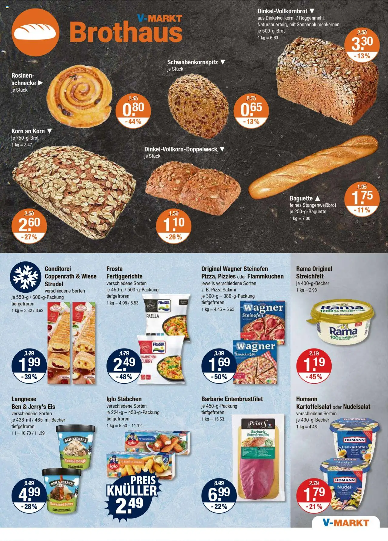 V-Markt - M&#252;nchen - gültig ab dem 21.08.2025 | Seite: 5 | Produkte: Rama, Baguette, Frosta, Rosinen