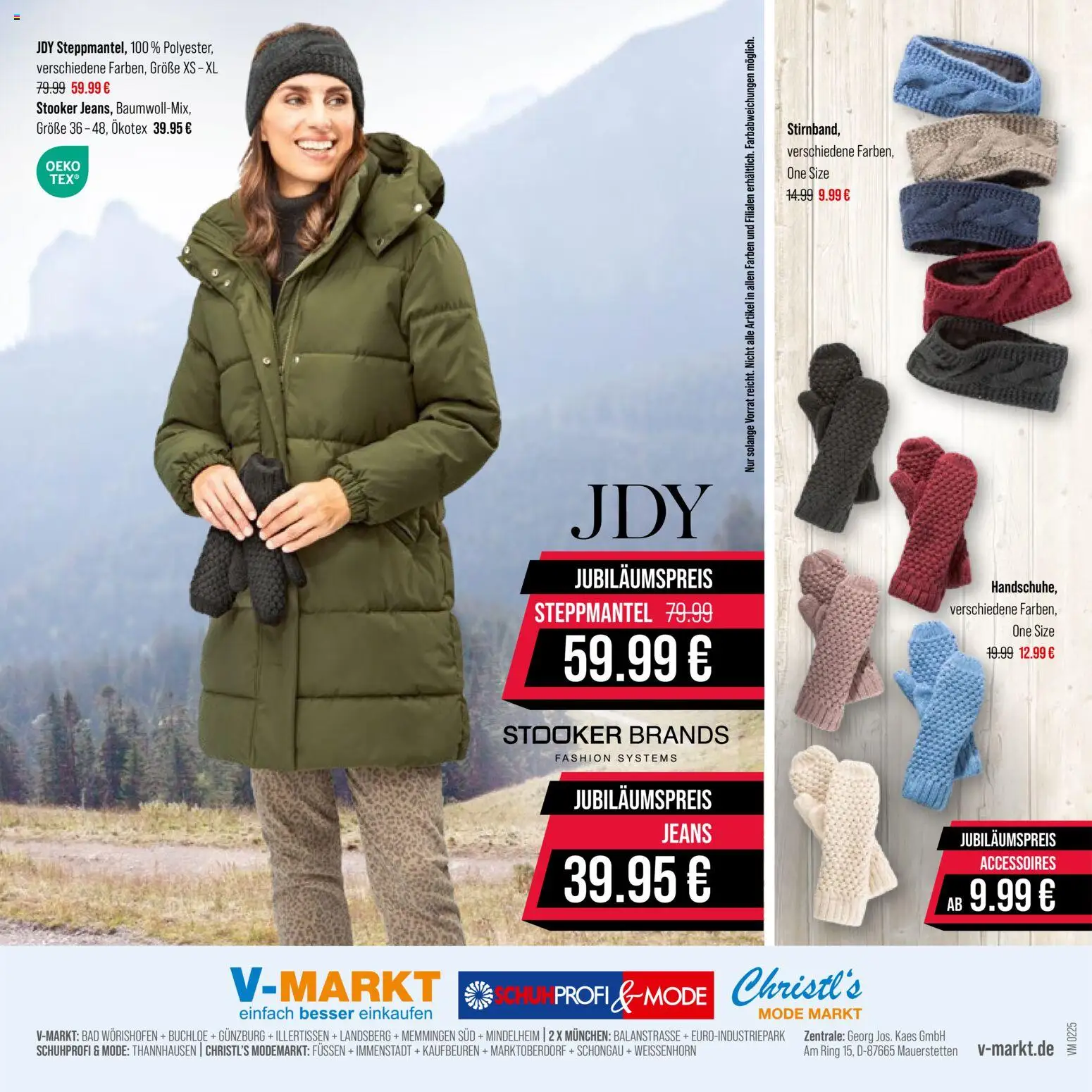V-Markt Modeprospekt – gültig ab 23.10.2025 | Seite: 8 | Produkte: Steppmantel, Bad, Jeans