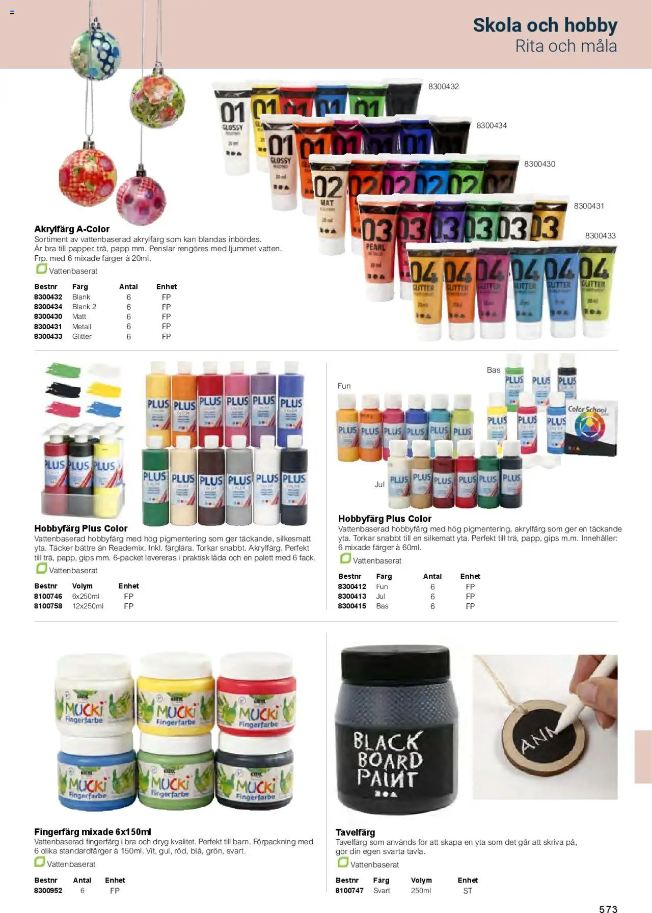 Office Depot reklamblad aktuell från 01.02.2025 | Sida: 575 | Produkter: Fingerfärg, Låda