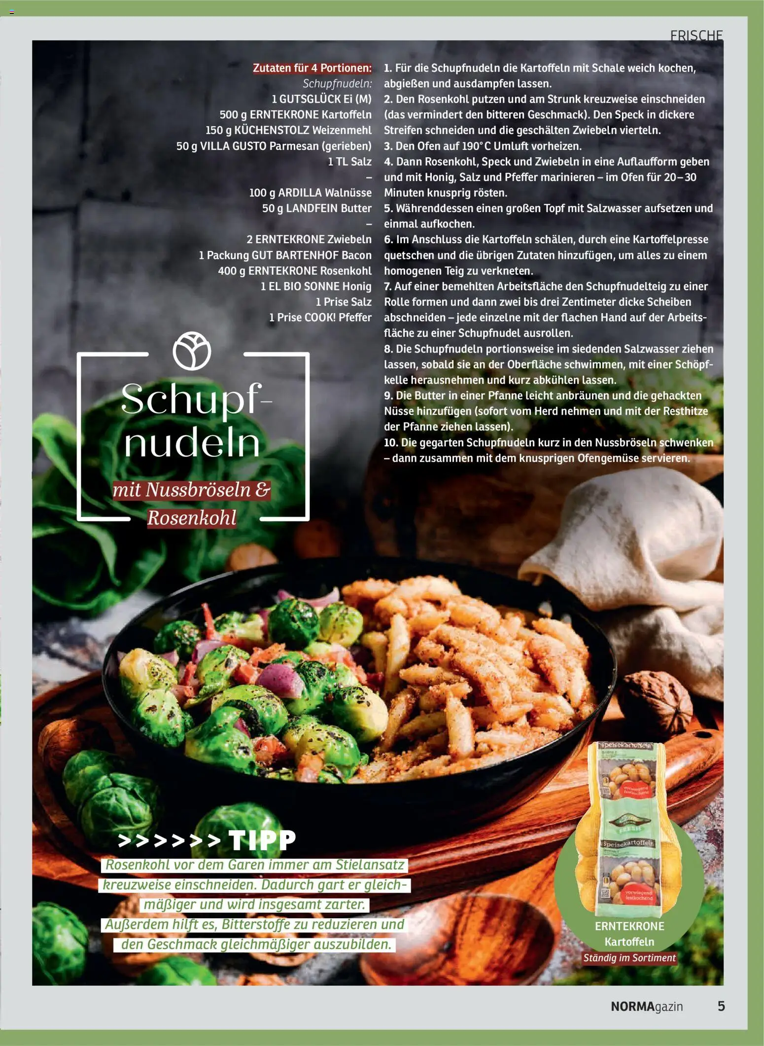 Norma NORMAgazin November/Dezember 2025 – gültig ab 01.11.2025 | Seite: 5 | Produkte: Walnüsse, Weizenmehl, Kartoffeln, Zwiebeln