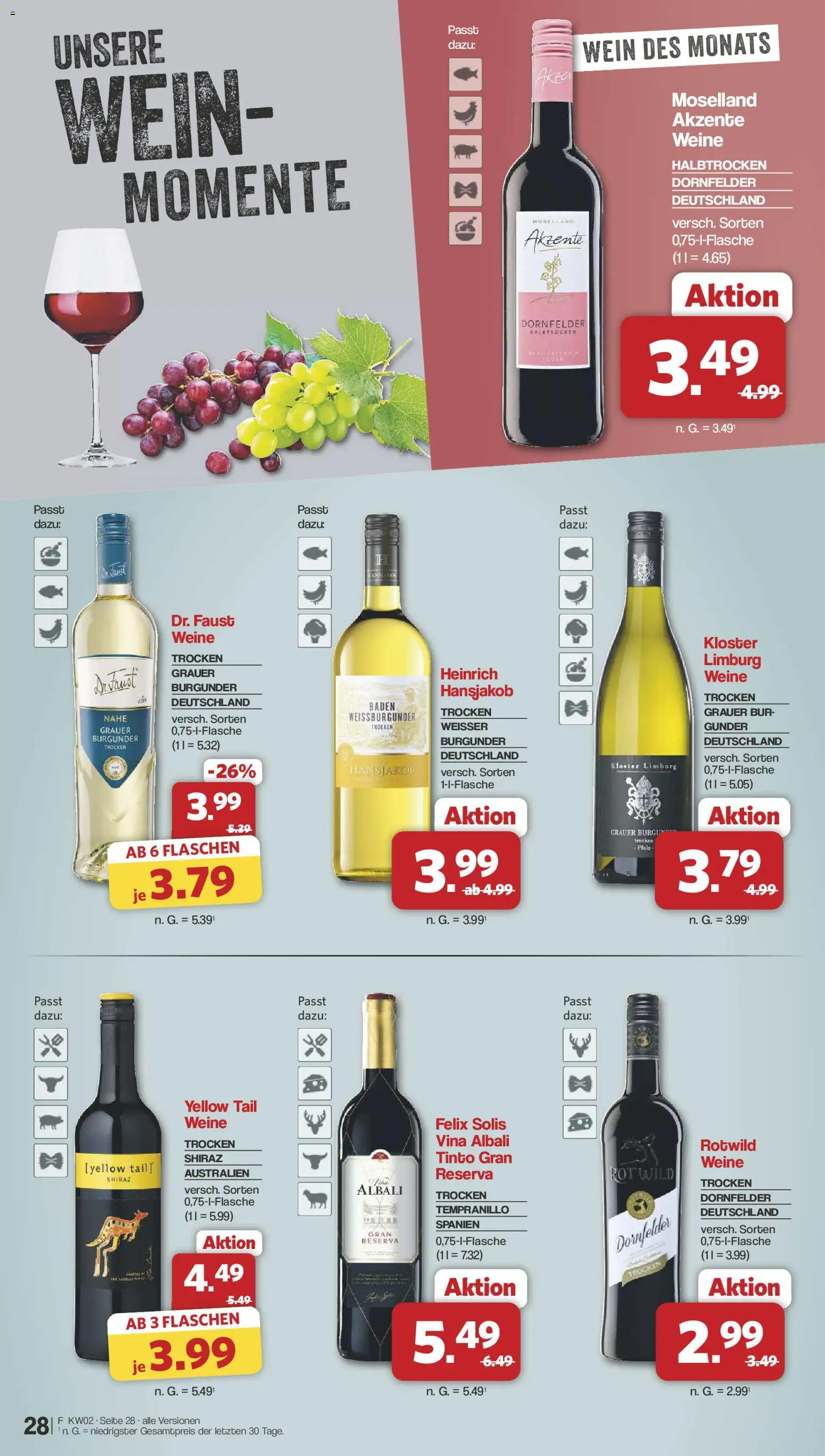 Famila Nordwest Prospekt 	 – gültig ab 05.01.2026 | Seite: 29 | Produkte: Wein