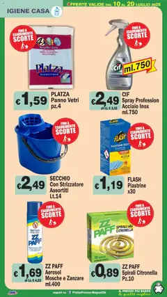 Volantino Primo Prezzo del 10.07.2025 | Pagina: 27 | Prodotti: Citronella, Secchio, Insetticida
