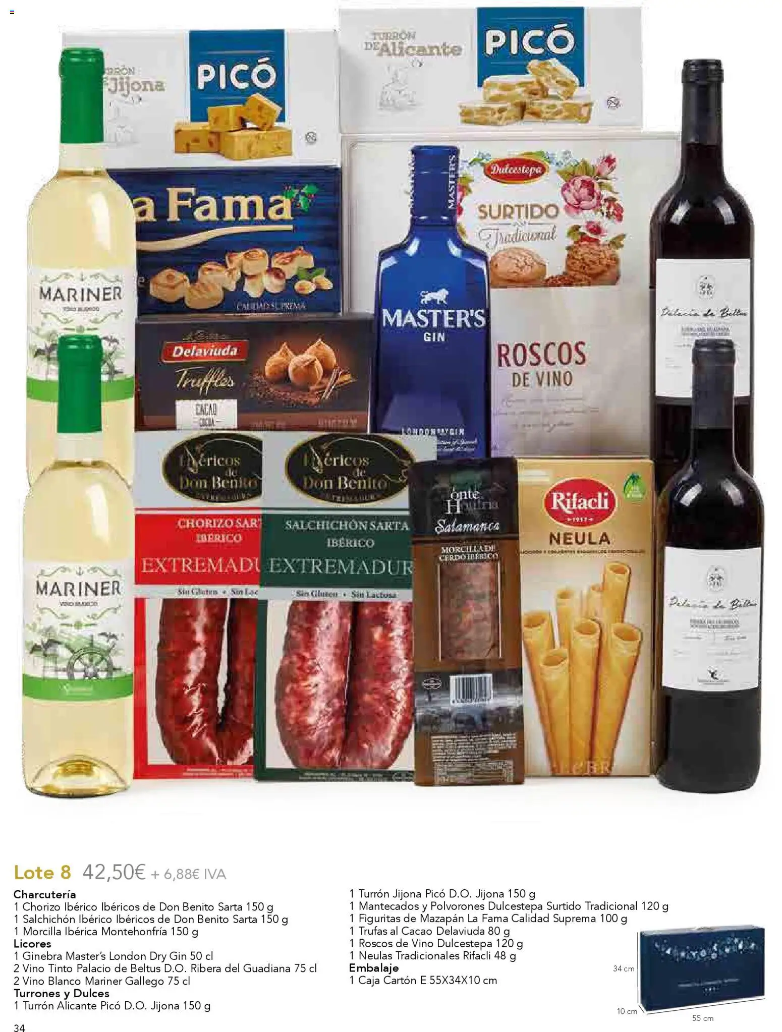 Lupa Supermercados Regalar en Navidad │ válido desde el 03.11.2025 | Página: 36 | Productos: Vino, Ginebra, Φρυγανιές σικάλεως, Caja