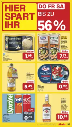 Famila Nordwest Prospekt 	 - gültig ab dem 03.08.2025 | Seite: 38 | Produkte: Sprite, Butter, Rapsöl, Likör