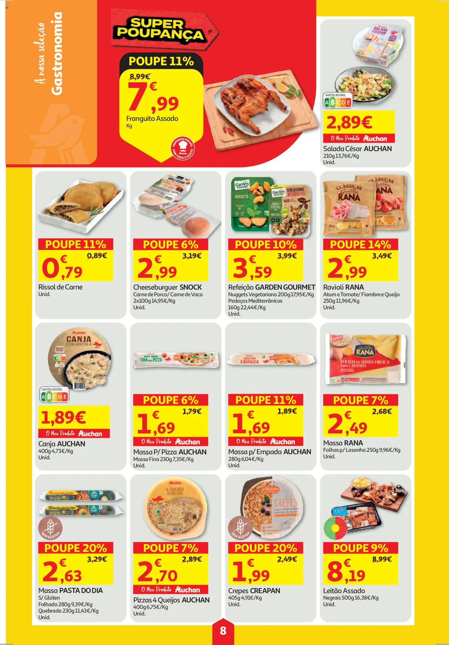 Auchan folheto │ válido de 30.10.2025 | Página: 8 | Produtos: Atum, Hortelã, Carne, Tomate