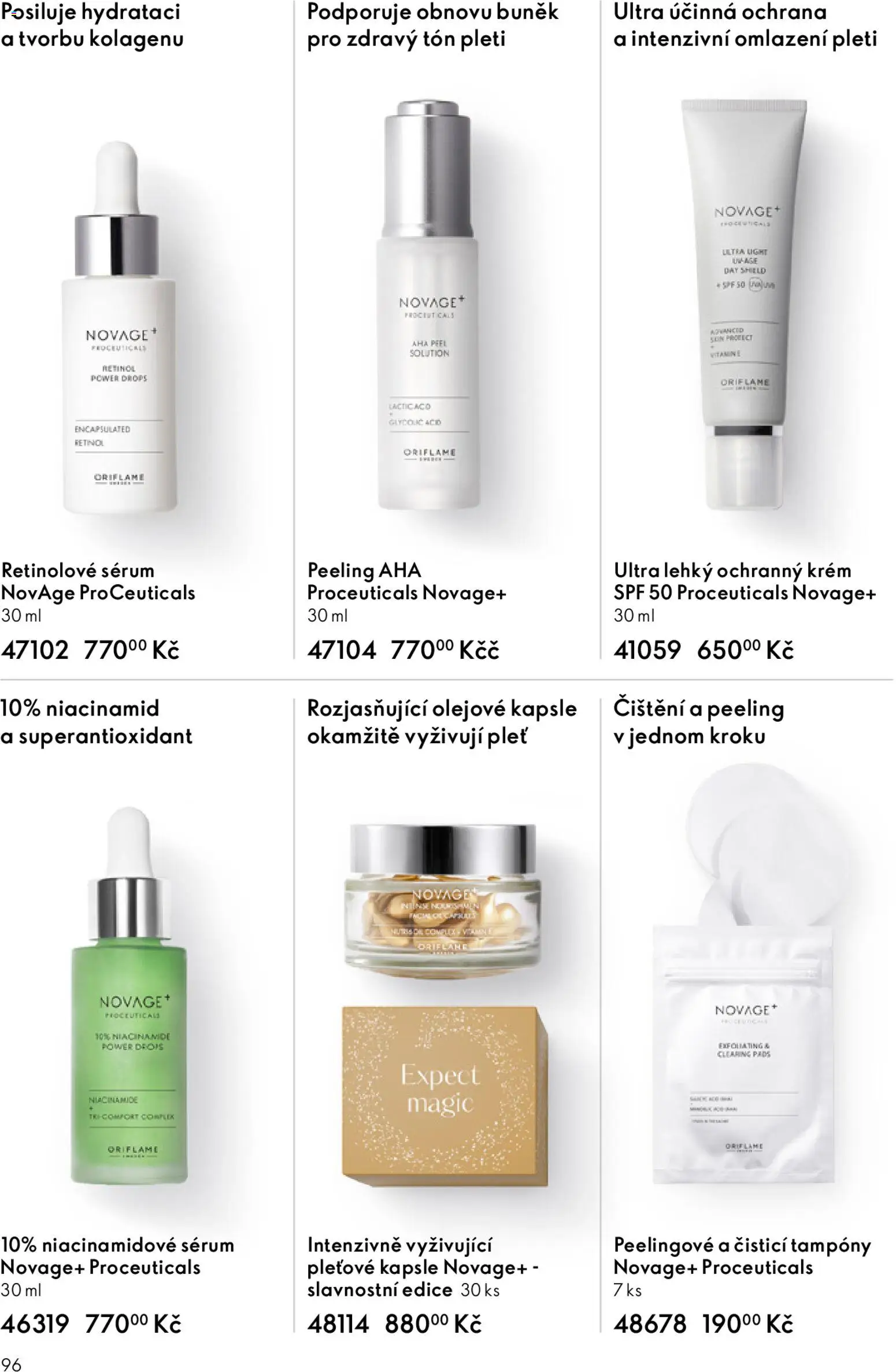 Oriflame katalog č.01/2026 od 30.12.2025 | Strana: 96 | Produkty: Sérum, Kapsle, Krém, Peeling