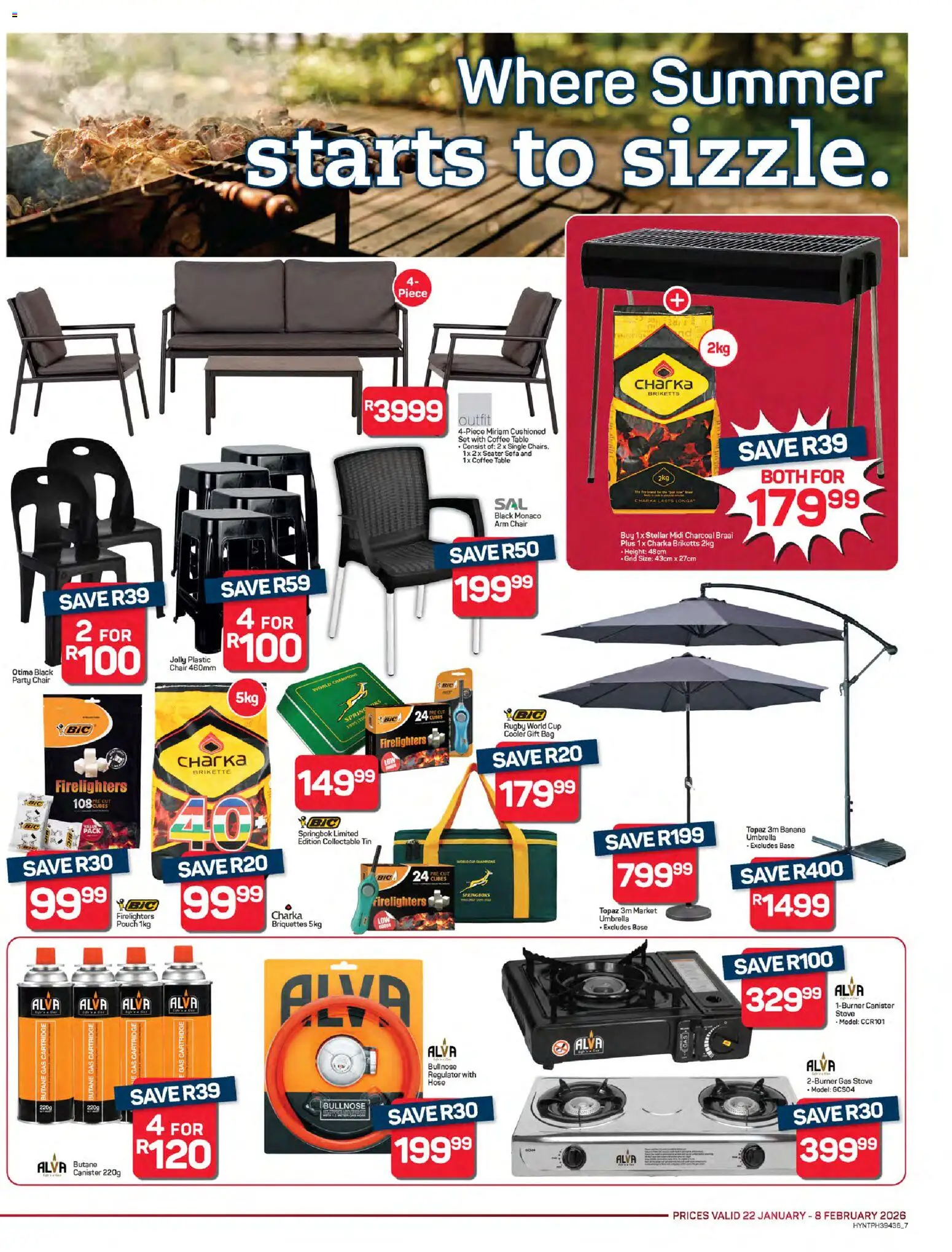 New Pick n Pay catalogue – valid from 22.01.2026 | Page: 7 | Products: Seater, Stove, Sofa, Coffee