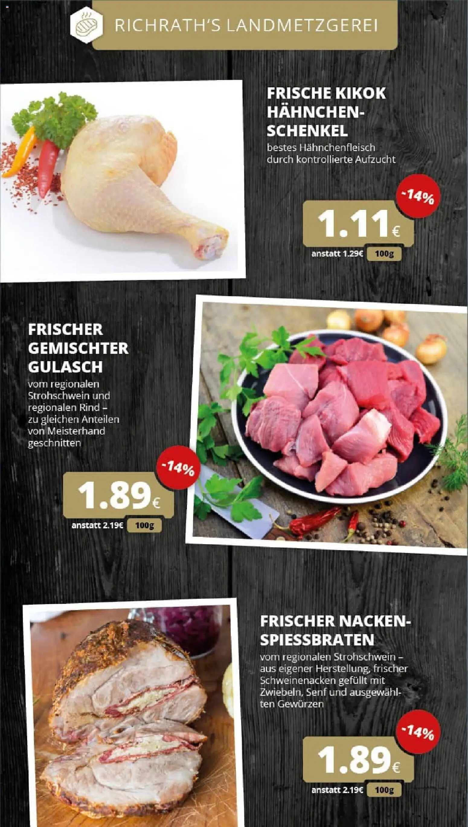 Rewe prospekt Bergheim	 – gültig ab 26.10.2025 | Seite: 11 | Produkte: Hahnchen, Schweinenacken, Gulasch