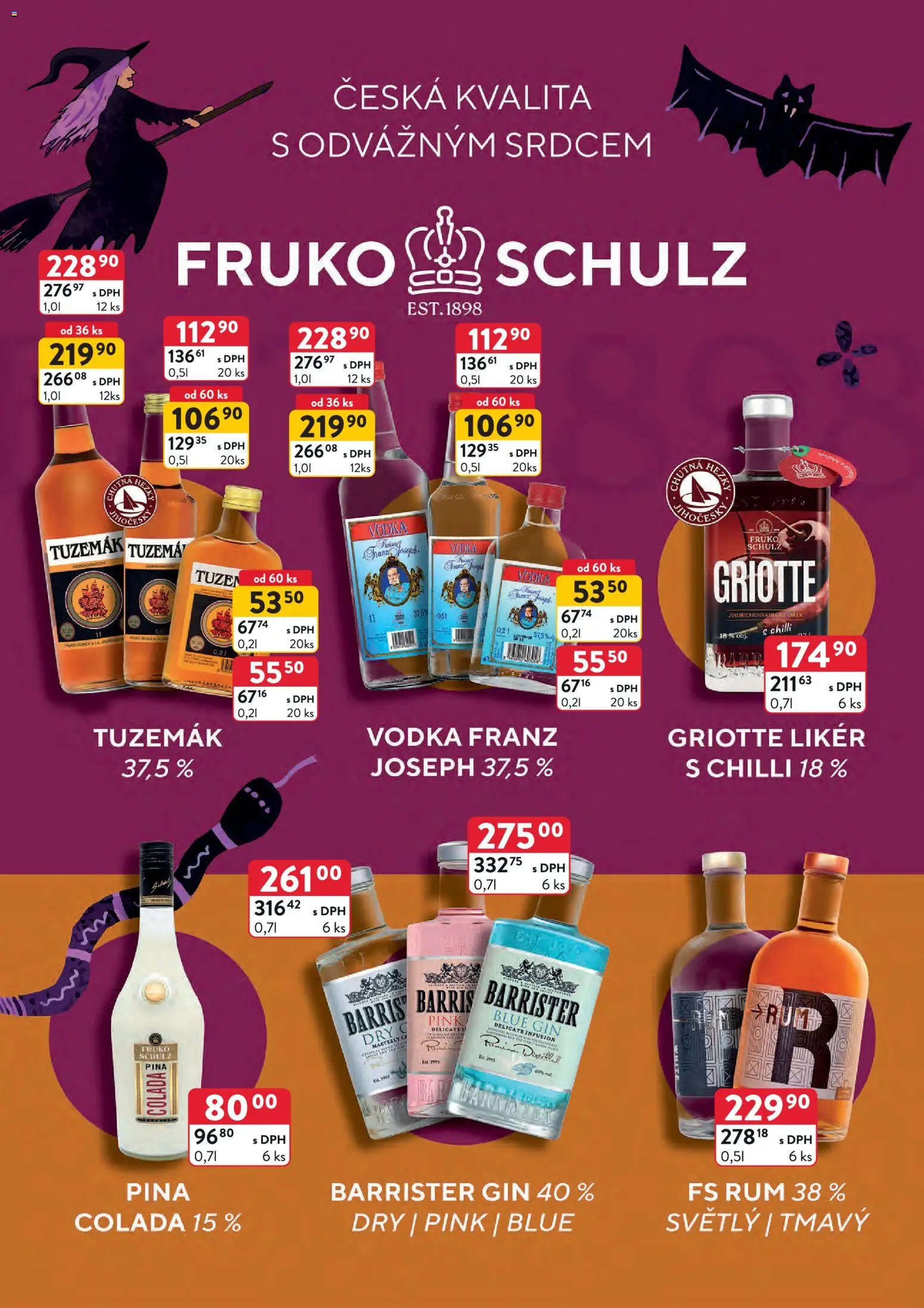 Astur & Qanto leták - Velkoobchod 04/2026 od 01.04.2026 | Strana: 38 | Produkty: Gin, Vodka, Likér, Tuzemák