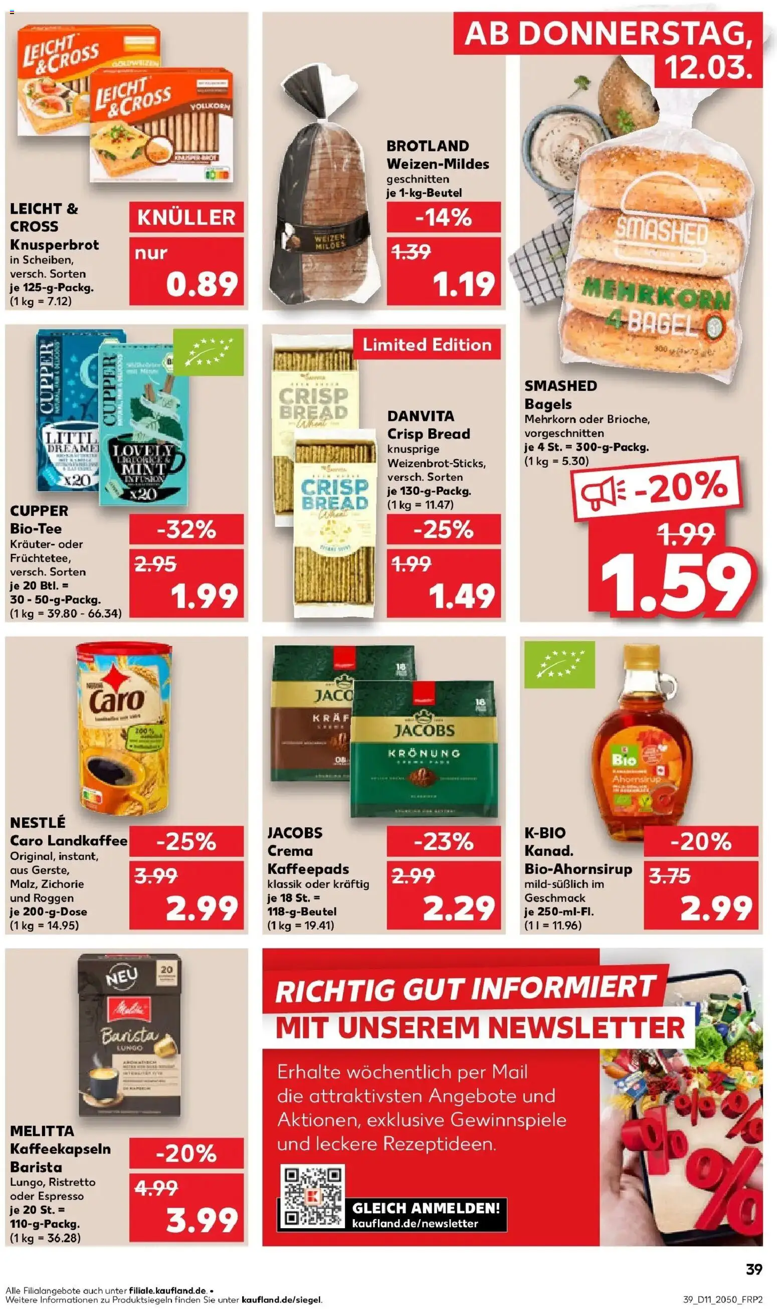Kaufland Prospekt Freiburg Im Breisgau	 – gültig ab 09.03.2026 | Seite: 51 | Produkte: Melitta, Kaffeepads
