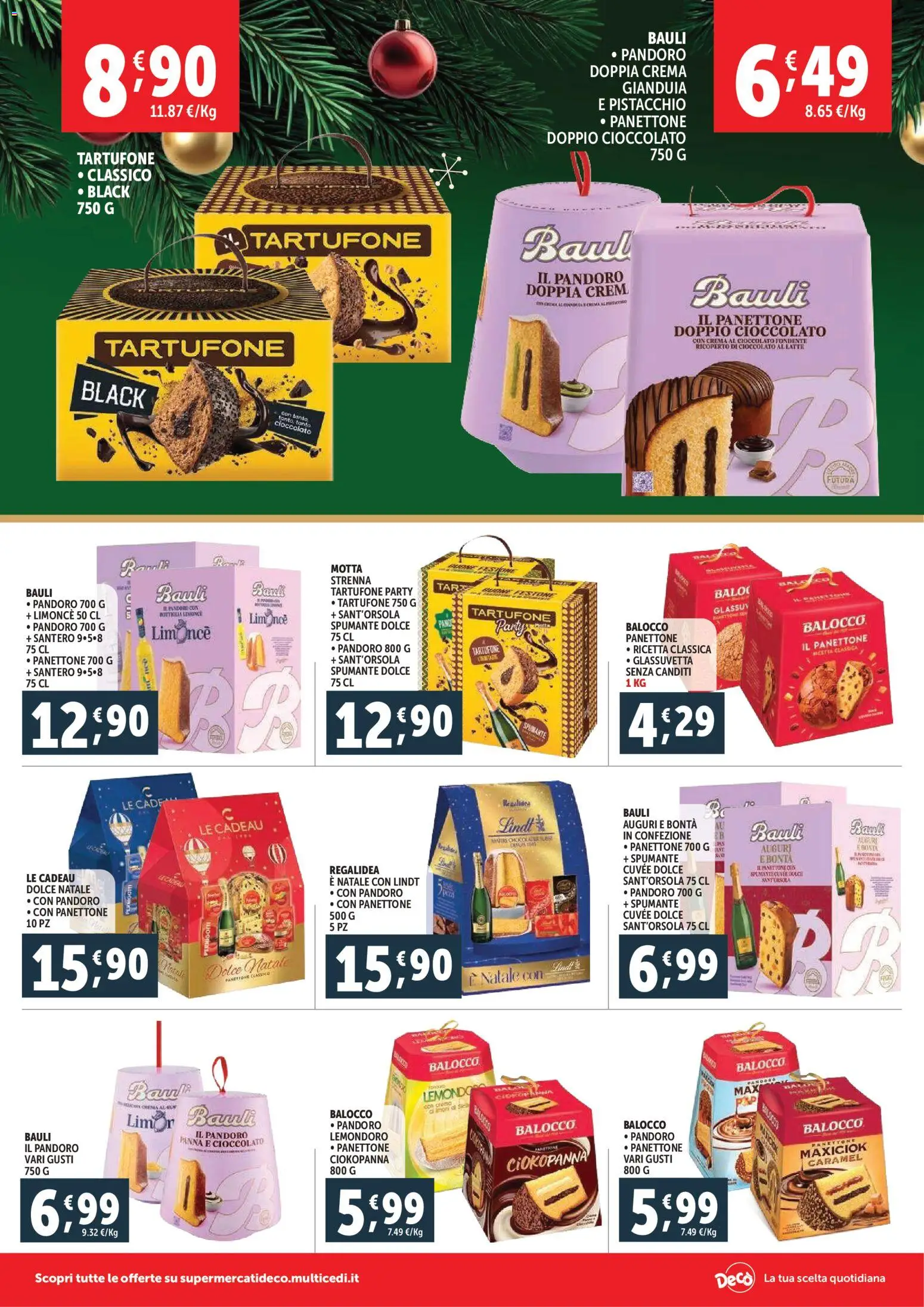 Volantino Decò del 15.12.2025 | Pagina: 2 | Prodotti: Crema, Cioccolato, Panettone, Spumante