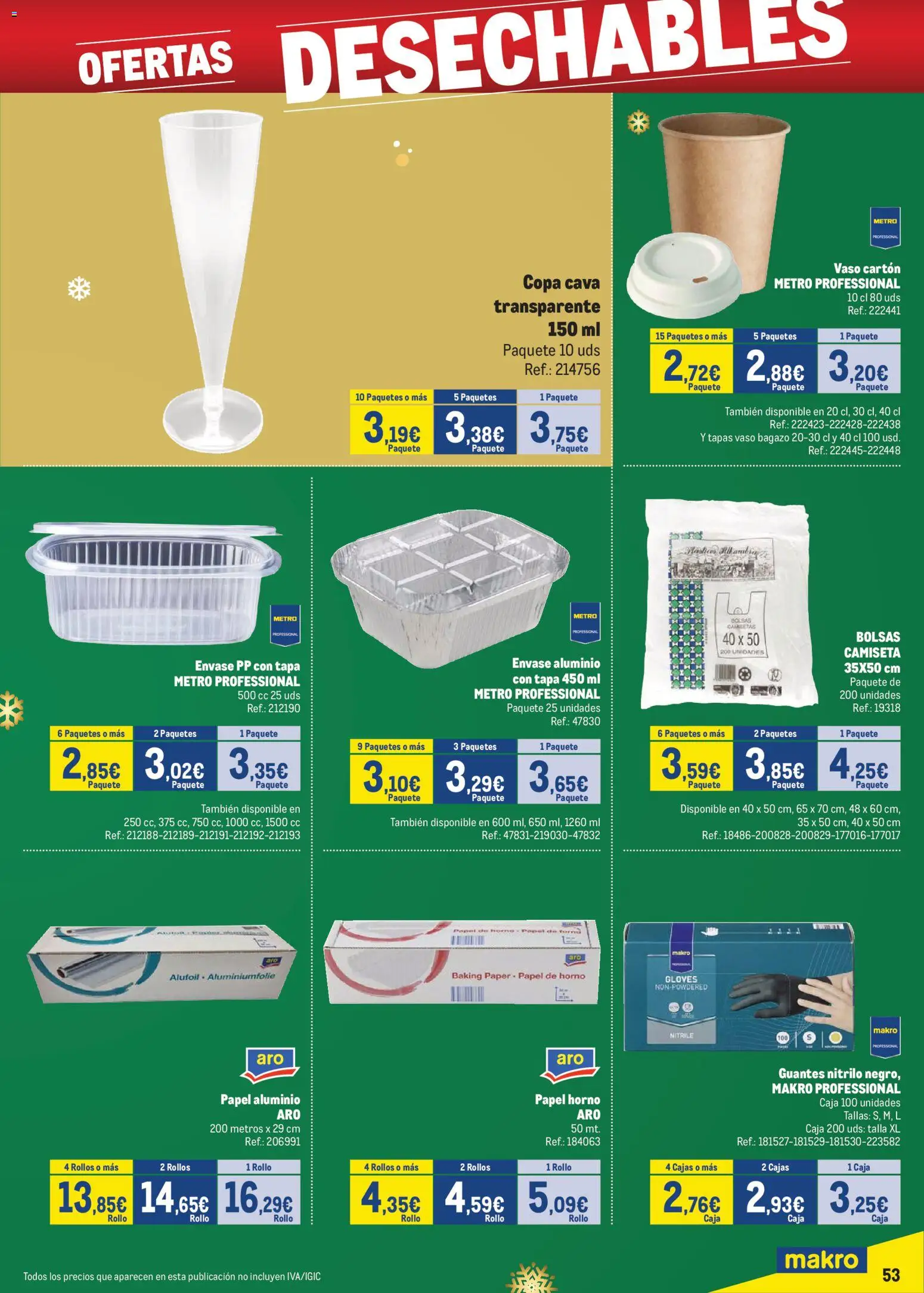Makro - Precios Especial Levante │ válido desde el 09.12.2025 | Página: 53 | Productos: Guantes, Horno, Caja