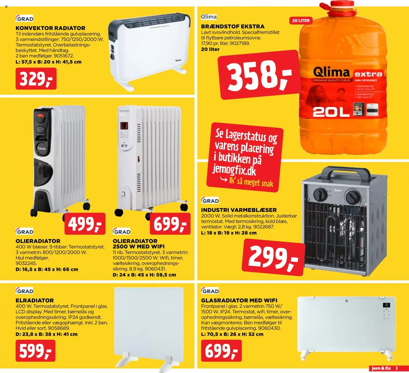 Jem & fix tilbudsavis – gyldig fra 02.11.2025 | Side: 3 | Produkter: Radiator