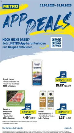 Metro App Deals ab 13.10.2025 gültig