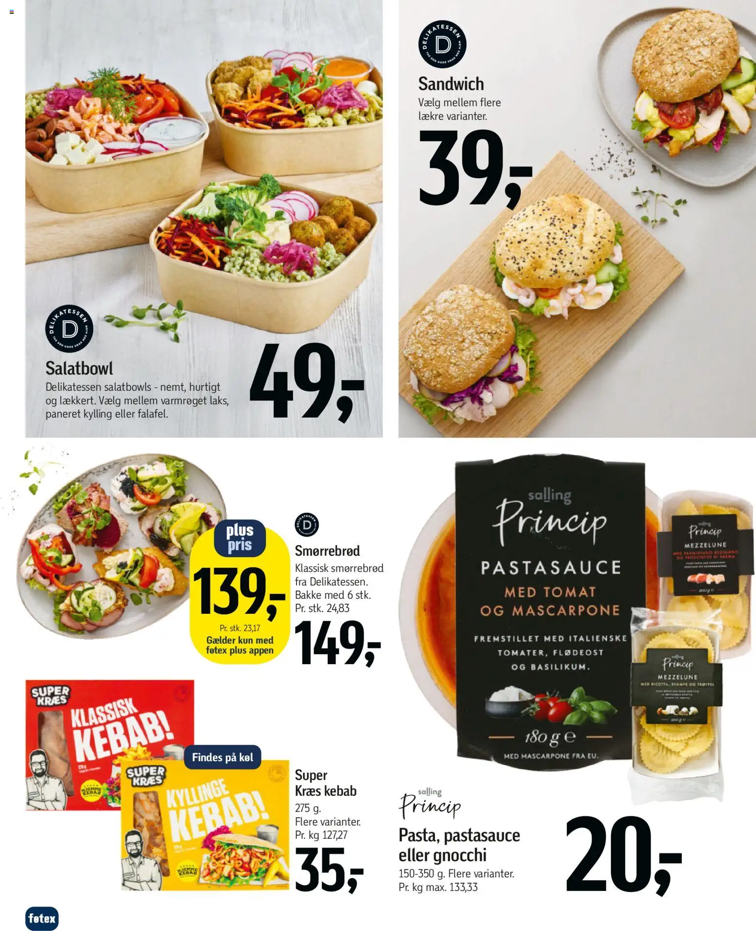 Føtex tilbudsavis – gyldig fra 02.01.2026 | Side: 29 | Produkter: Svampe, Kebab, Flødeost, Pastasauce