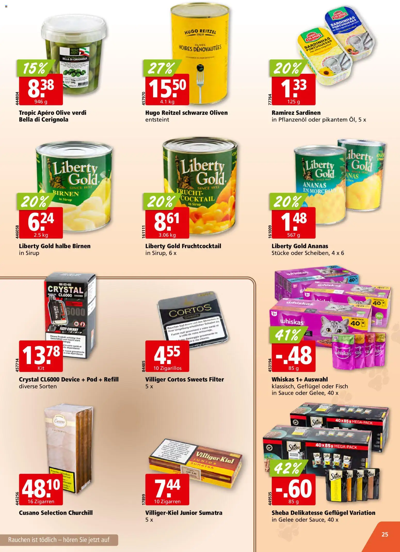 Aligro aktionen Schlieren, Gossau SG, Frauenfeld, Rapperswil-Jona, Sargans, Bern, Brüttisellen, Pratteln, Emmen, Spreitenbach – gültig ab 23.03.2026 | Seite: 25 | Produkte: Sirup, Fisch, Ananas