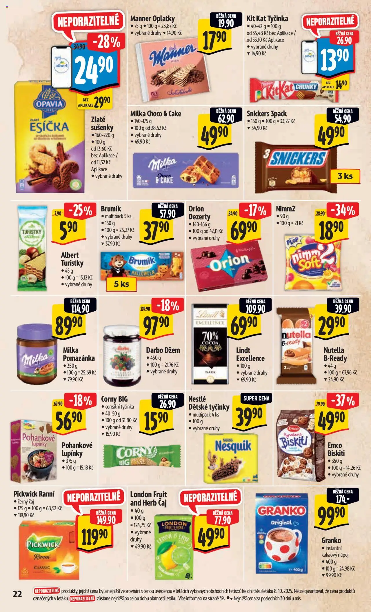 Albert leták - Hypermarket od 15.10.2025 | Strana: 31 | Produkty: Lindt, Esíčka, Brumik, Nutella