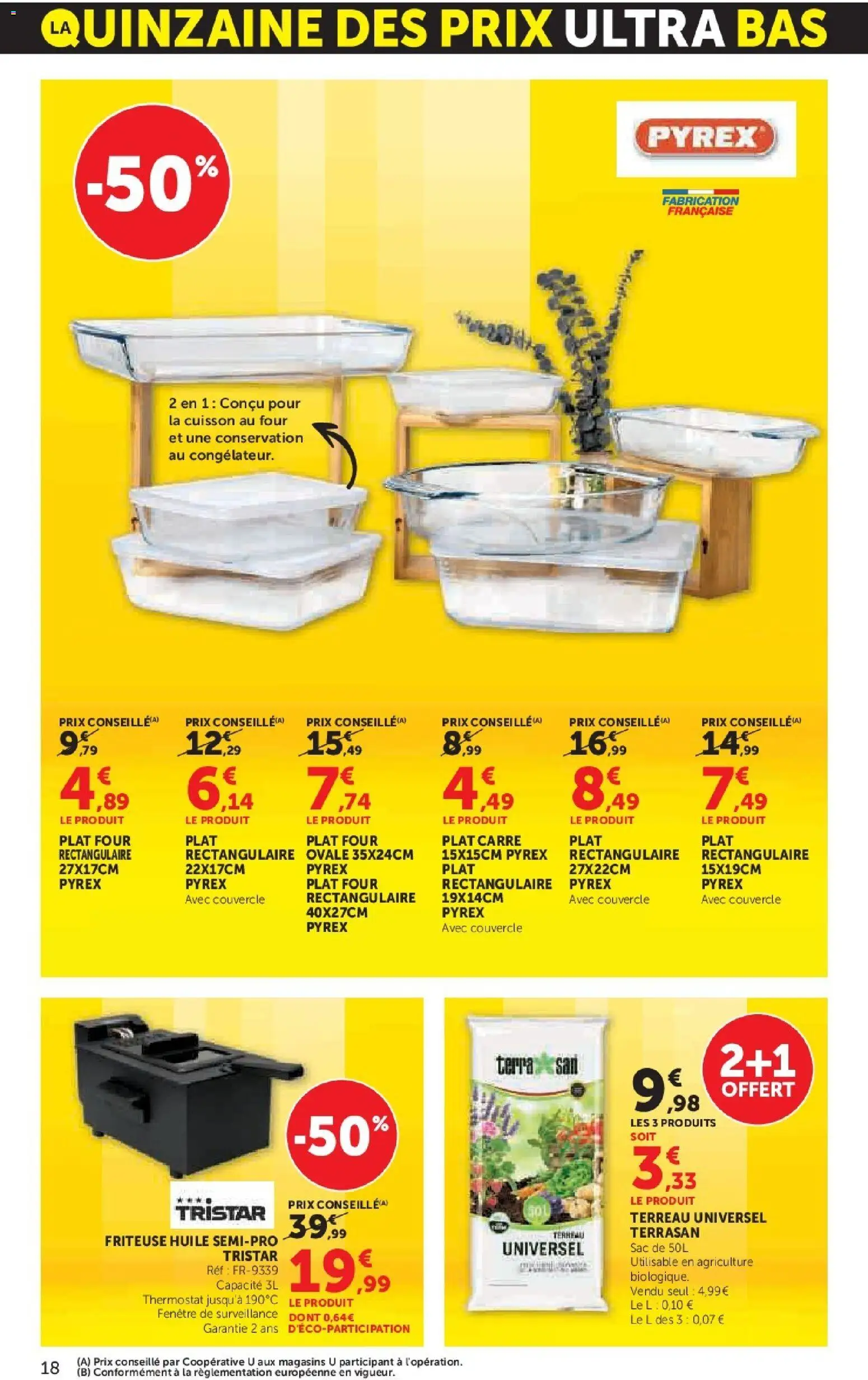 {H1} | Page: 18 | Produits: Four, Friteuse, Terreau, Huile