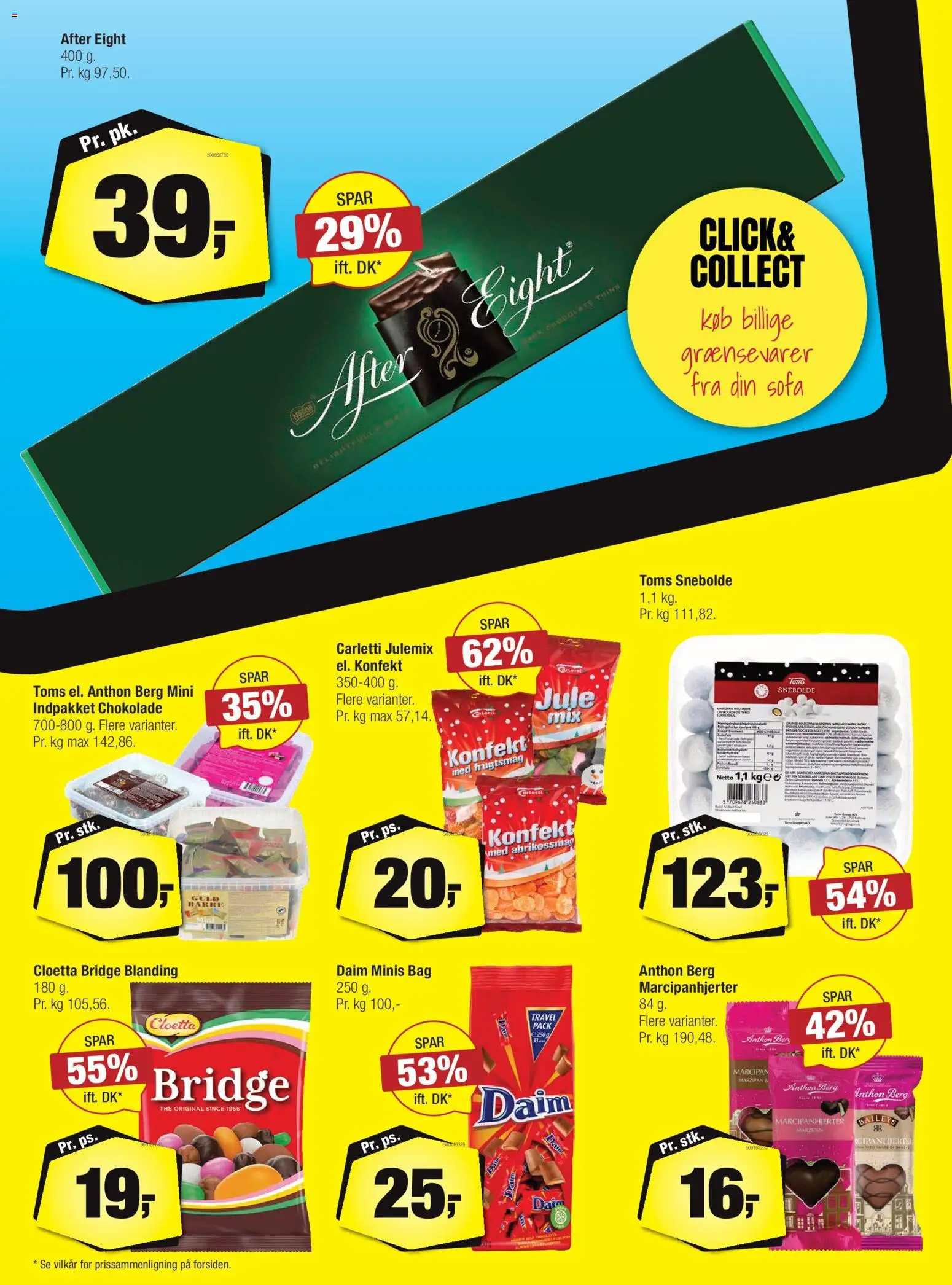 Calle tilbudsavis – gyldig fra 05.11.2025 | Side: 6 | Produkter: Amendoins, Chokolade, Sofa, Marcipan