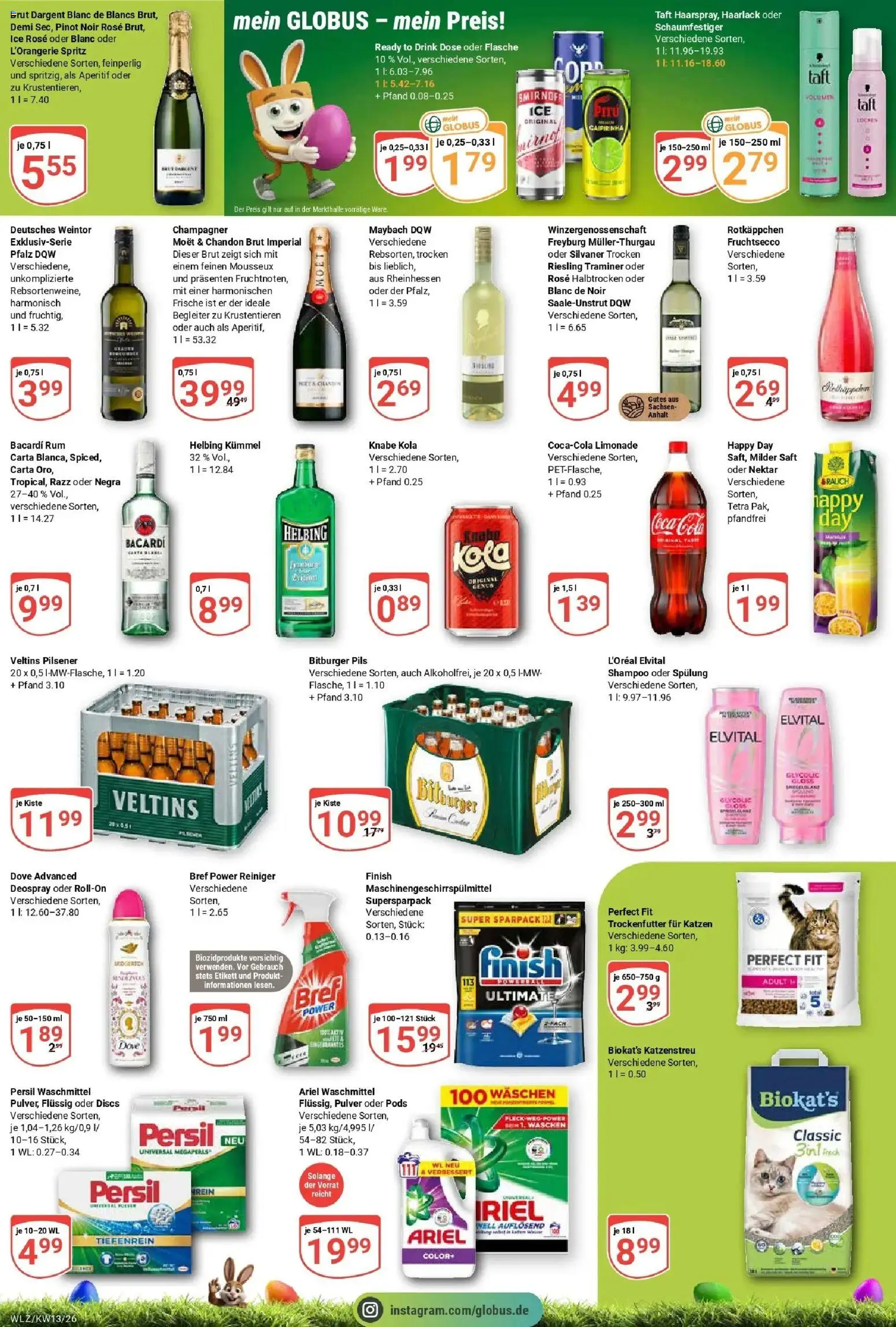 Globus prospekt Weischlitz	 – gültig ab 23.03.2026 | Seite: 6 | Produkte: Ariel, Finish, Smirnoff, Deospray