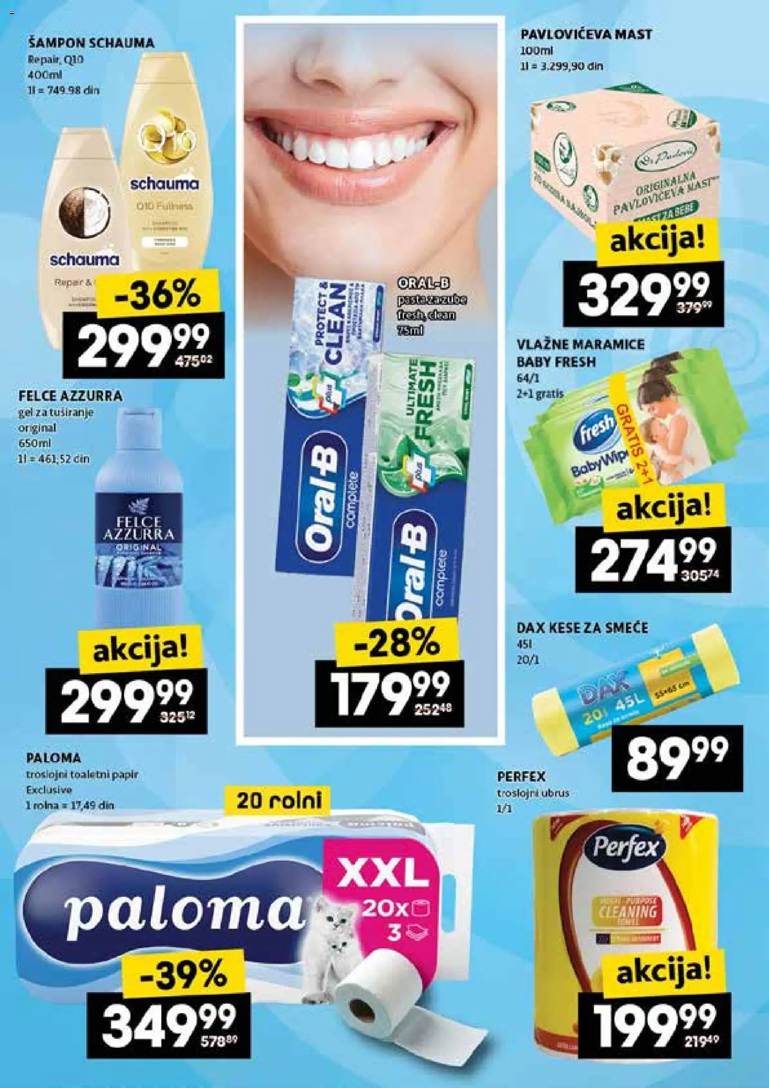 Idea katalog - važi od 15.01.2026 | Strana: 28 | Proizvode: Ubrus, Šampon, Pavloviceva mast, Gel za tuširanje