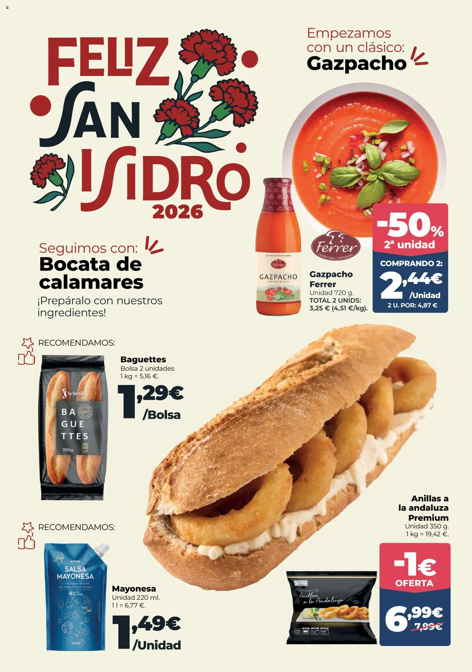 La Sirena folleto │ válido desde el 23.04.2026 | Página: 12 | Productos: Κρεμάστρα, Calamares, Aceite de oliva, Οθόνη προβολής