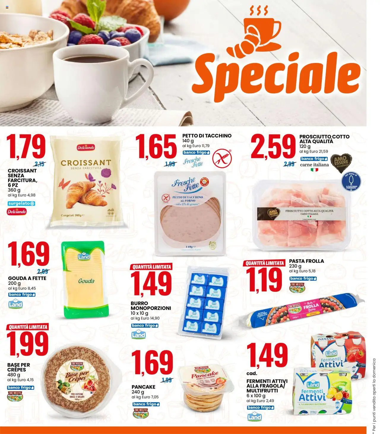 Volantino Eurospin del 25.08.2025 | Pagina: 2 | Prodotti: Burro, Pasta, Croissant, Forno