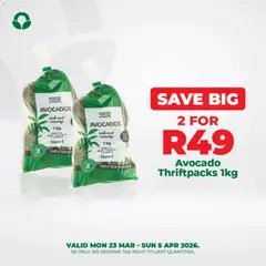Food Lover's Market specials catalogue – valid from 23.03.2026 | Page: 3 | Products: Avocados