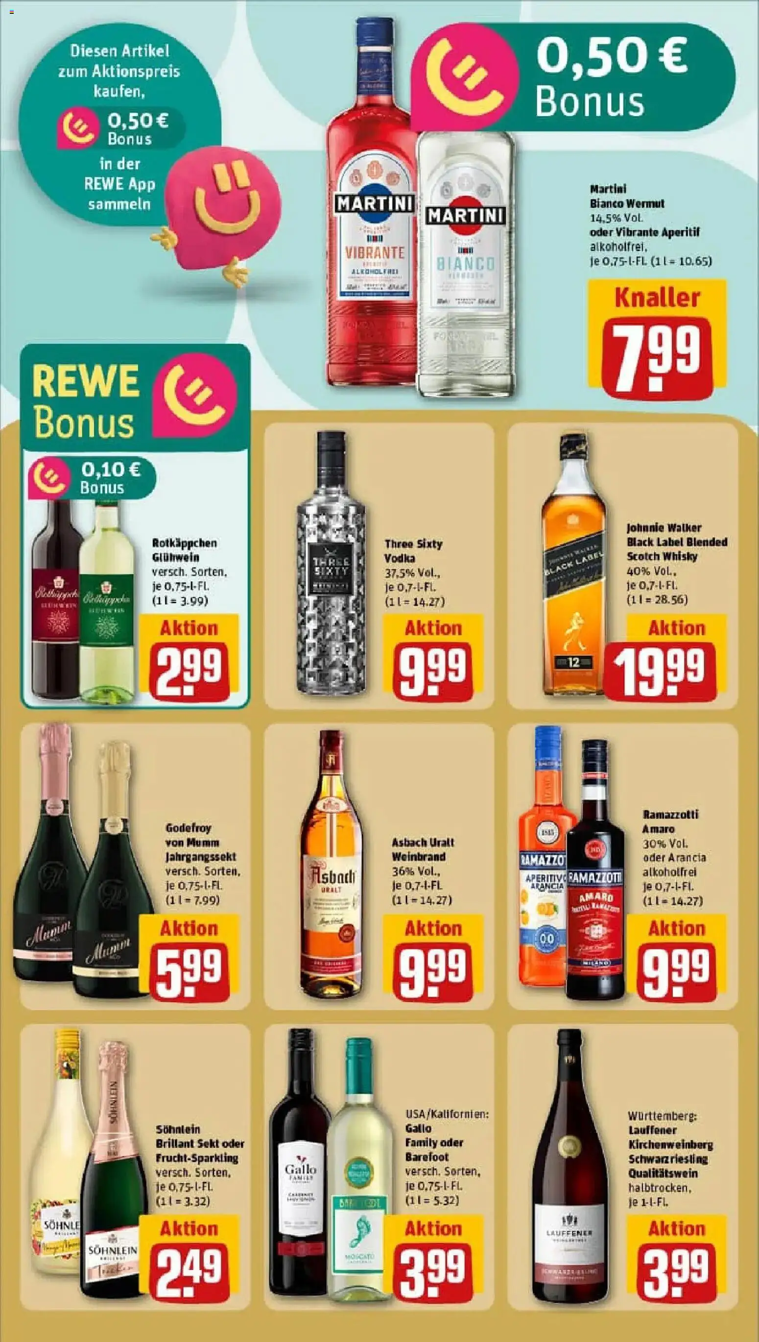 Rewe prospekt Veitshöchheim	 – gültig ab 10.11.2025 | Seite: 21 | Produkte: Whisky, Sekt, Ramazzotti, Asbach