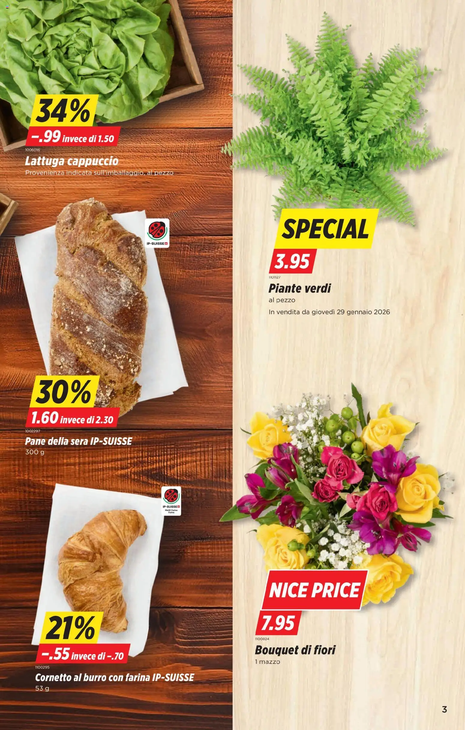 Denner Aktionen IT – gültig ab 27.01.2026 | Seite: 3 | Produkte: Mehl, Pane