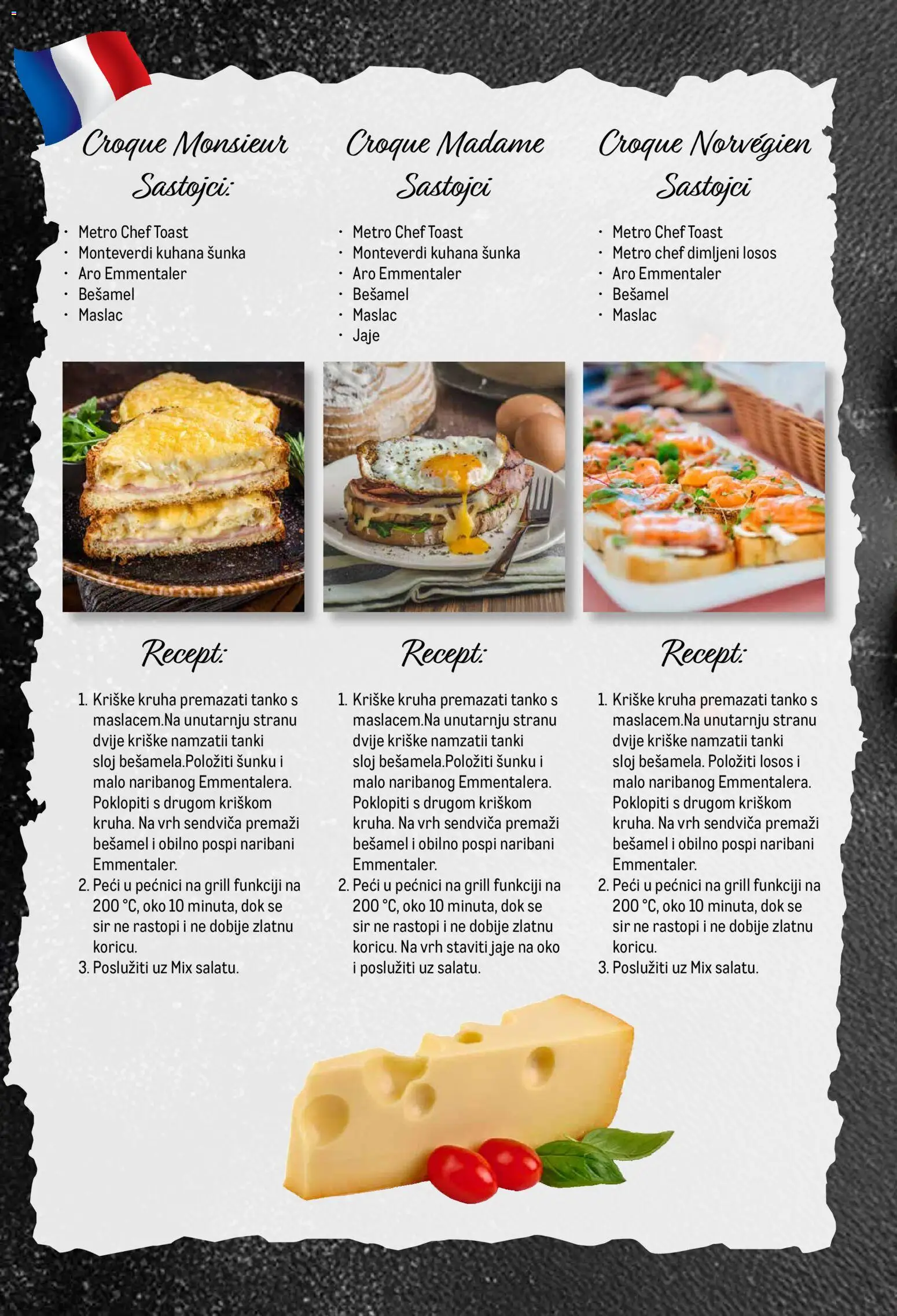 Metro katalog | vrijedi od 05.03.2026 | Stranica: 14 | Proizvodi: Dimljeni losos, Maslac, Sir, Losos