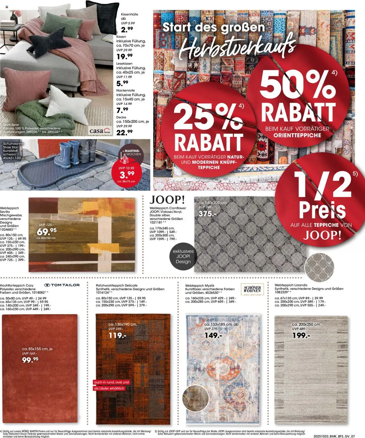 Möbel Martin St. Martins-Wochen – gültig ab 20.10.2025 | Seite: 7 | Produkte: Kissen, Decke