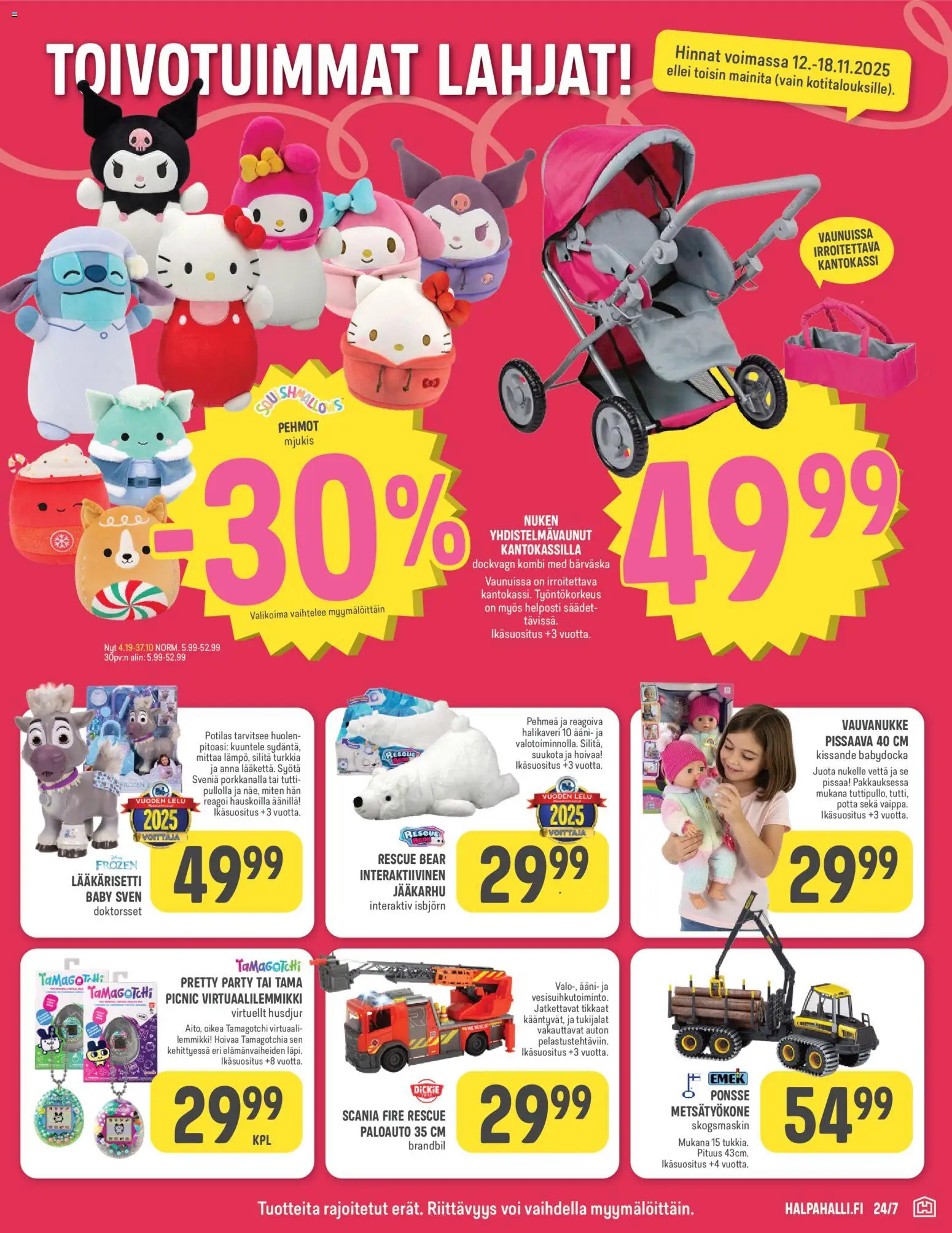 Halpa Halli - Black Friday – voimassa 12.11.2025 alkaen | Sivu: 15 | Tuotteet: Voi, Tikkaat, Potta, Tutti