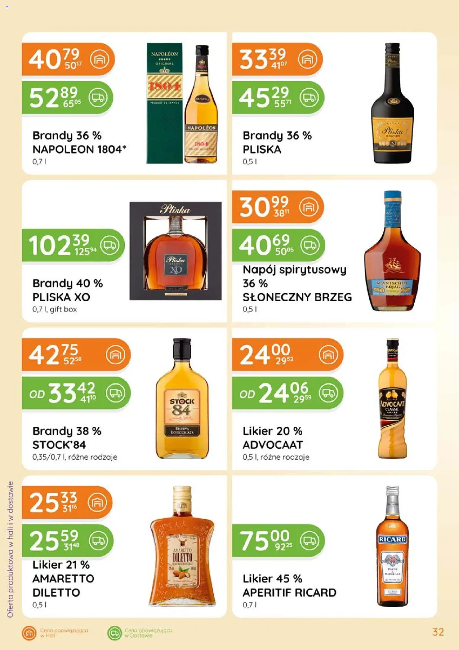 Eurocash Gazetka - Katalog Alkoholowy od 01.02.2026 | Strona: 32 | Produkty: Amaretto, Pliska xo