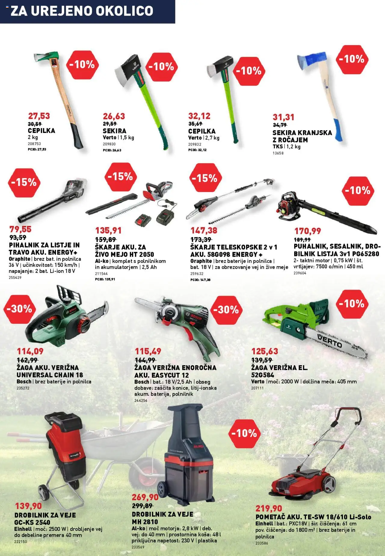 Novi Inpos katalog ponudbe – veljaven od 09.10.2025 | Stran: 6 | Izdelki: Verižna žaga, Baterije, Polnilnik